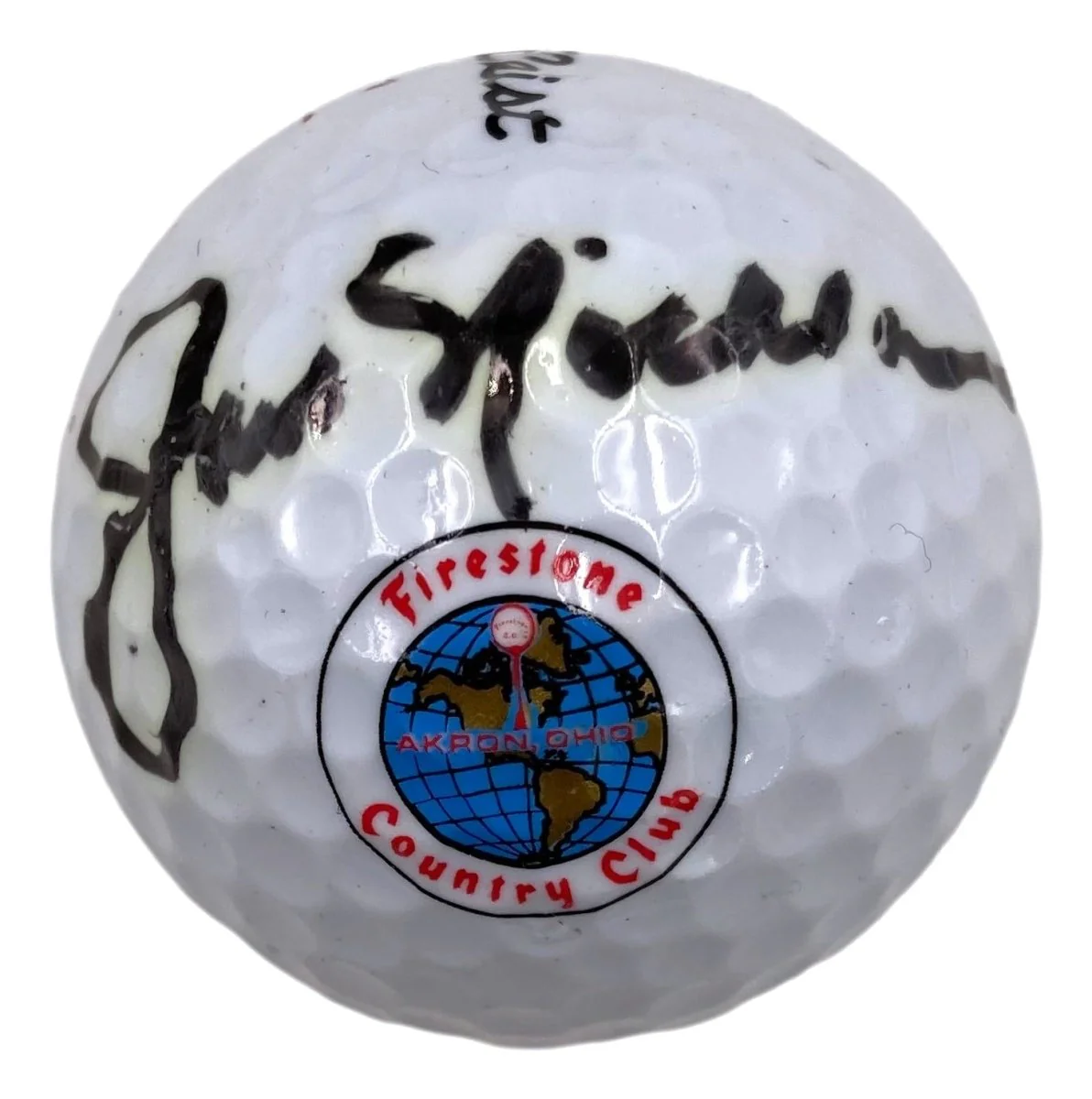 Jack Nicklaus Signed Firestone Country Club Logo Golf Ball BAS AC22587 - Image 4