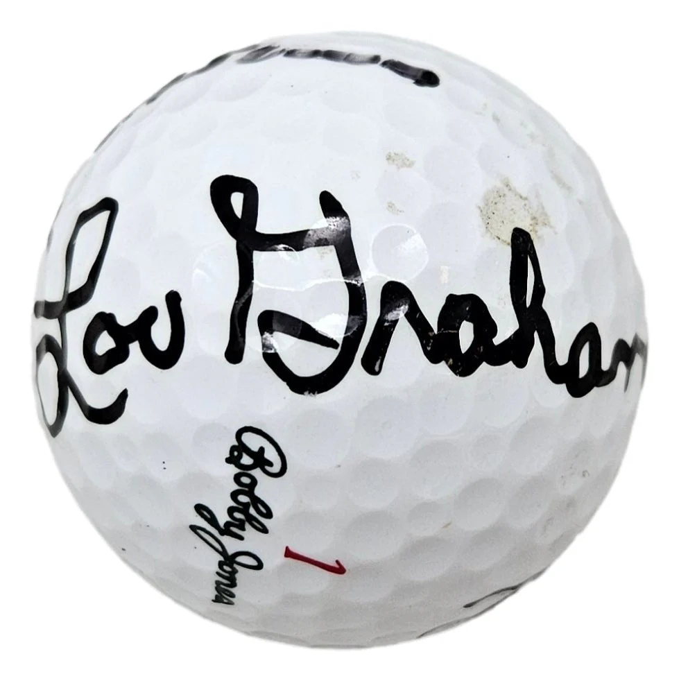 Jack Nicklaus Tom Watson Lou Graham Signed Bobby Jones Golf Ball BAS LOA - Image 3