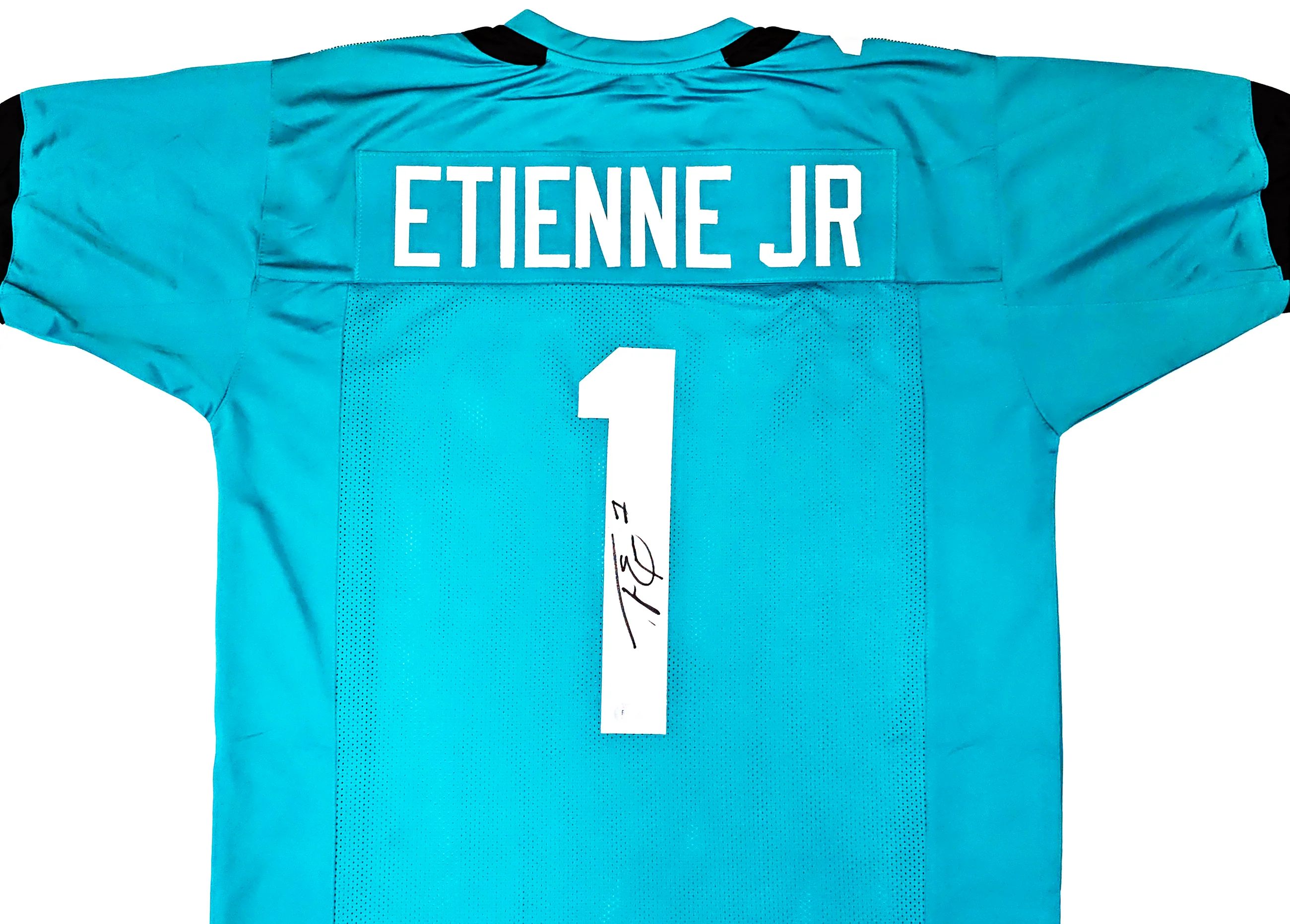 Jacksonville Jaguars Travis Etienne Autographed Teal Jersey Beckett BAS Witness Stock #220896 - Image 3