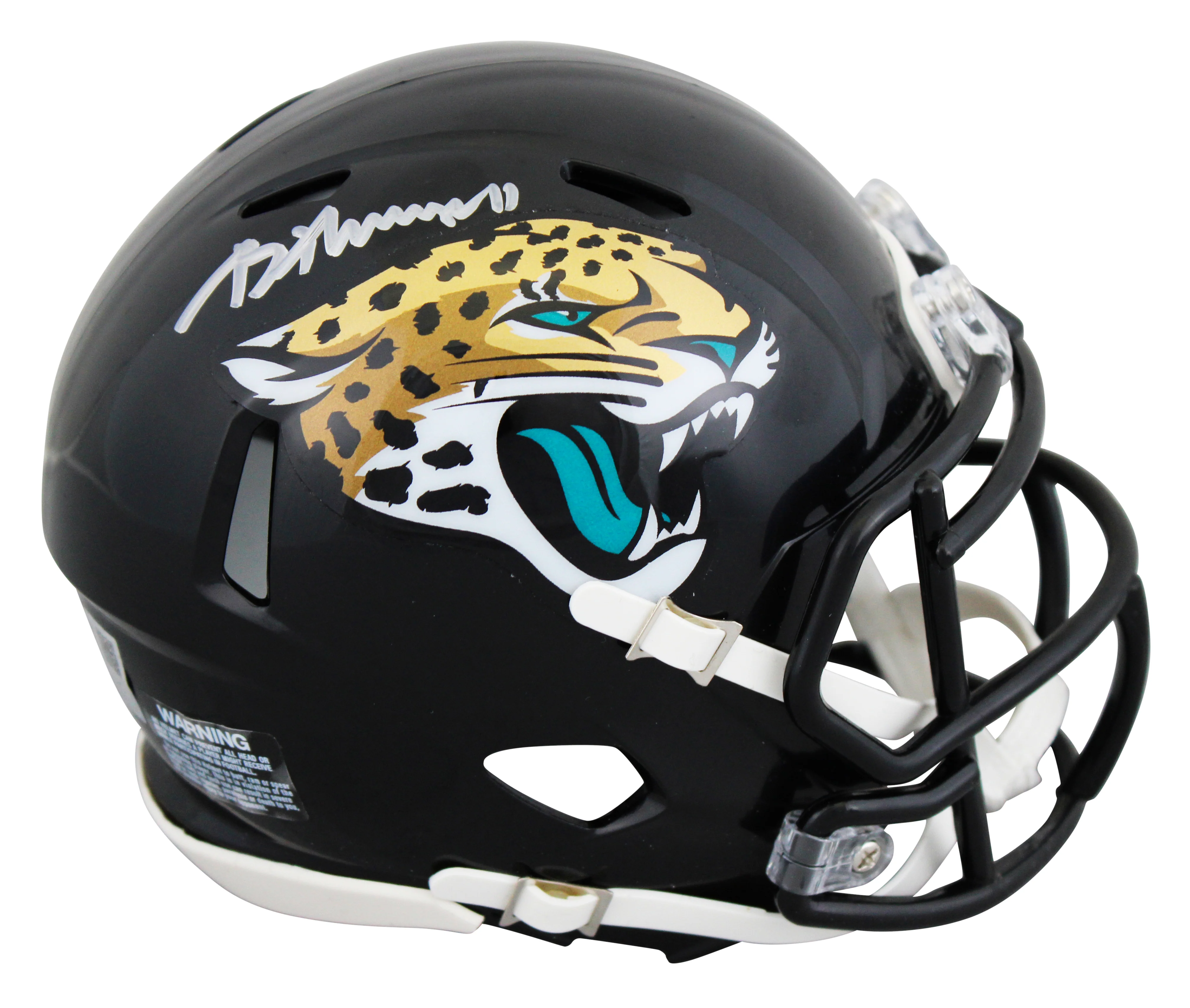 Jaguars Brian Thomas Jr. Authentic Signed Speed Mini Helmet Fanatics #ZL88386378 - Image 2