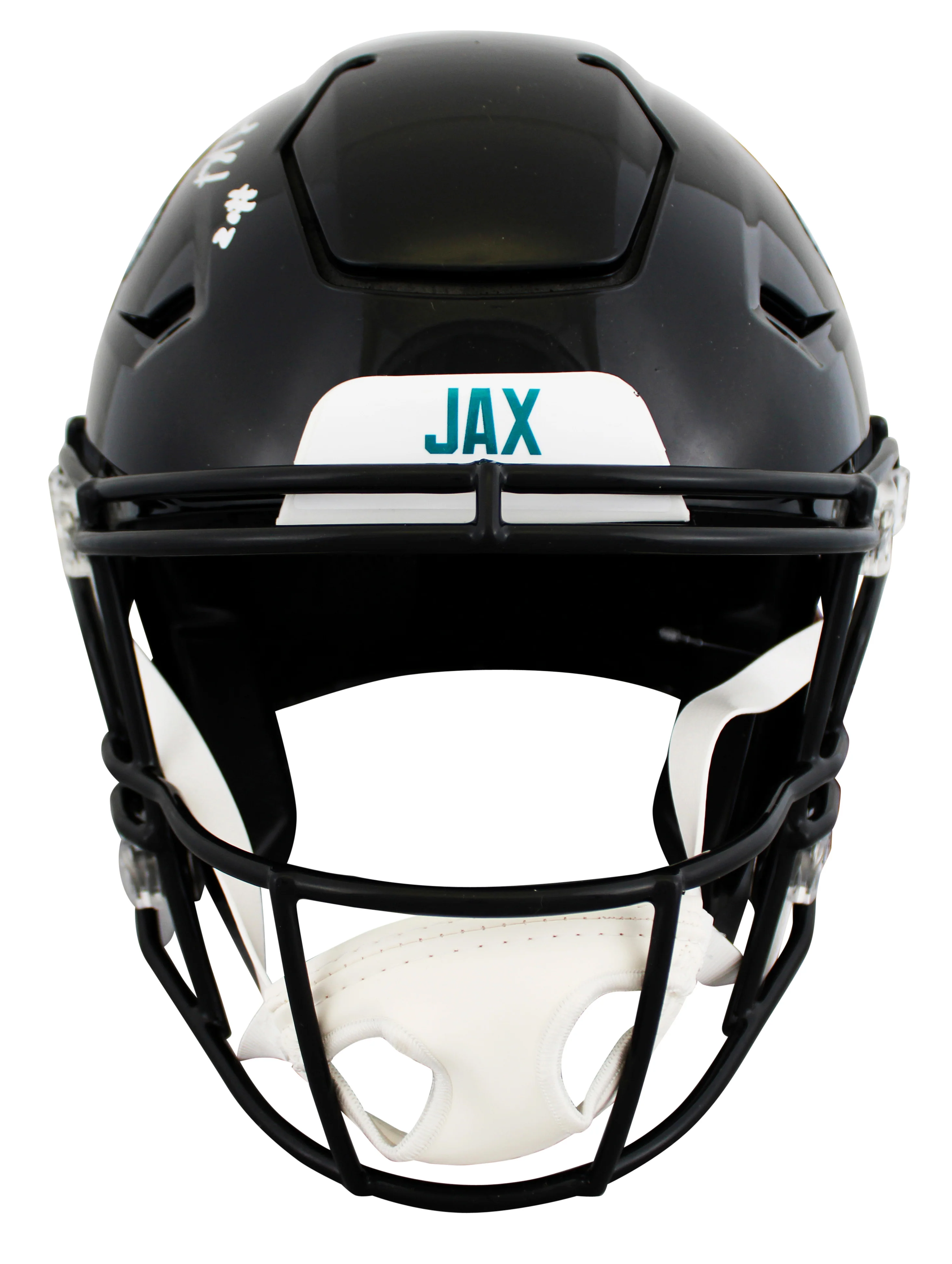 Jaguars Travis Hunter Authentic Signed Speed Flex Full Size Helmet BAS Witnessed - Image 4
