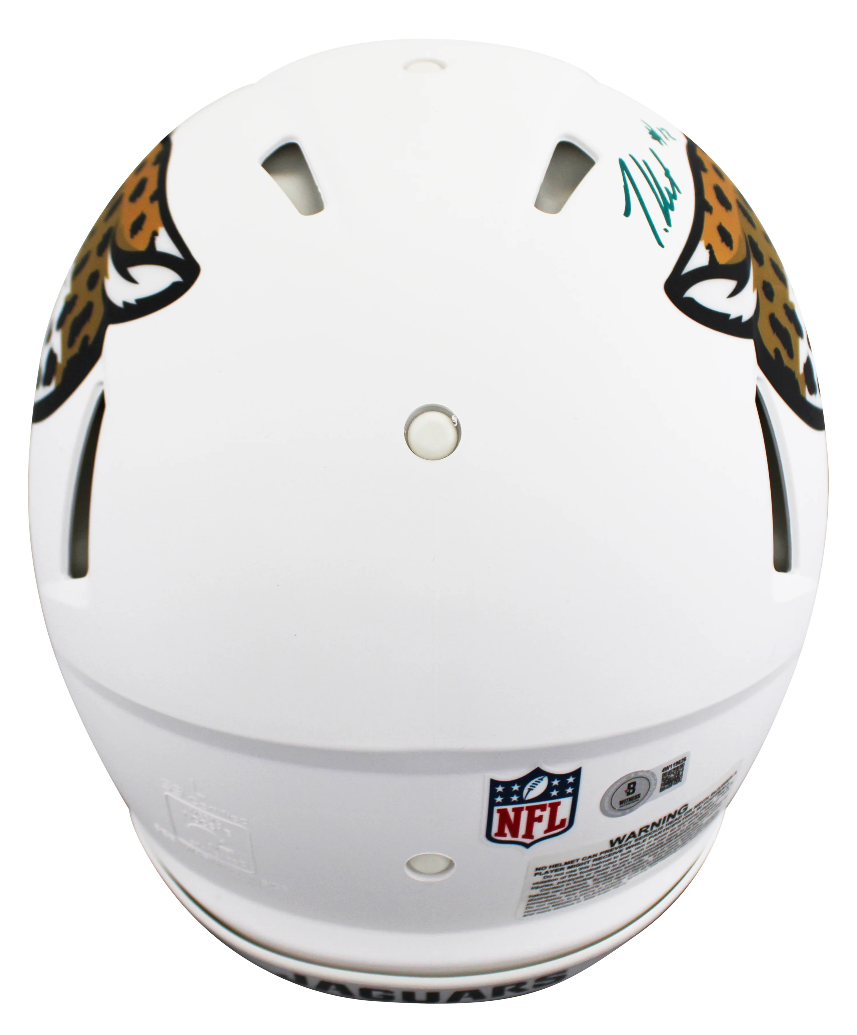 Jaguars Travis Hunter Signed 2024 Alt F/S Speed Proline Helmet W/ Case BAS Wit - Image 4