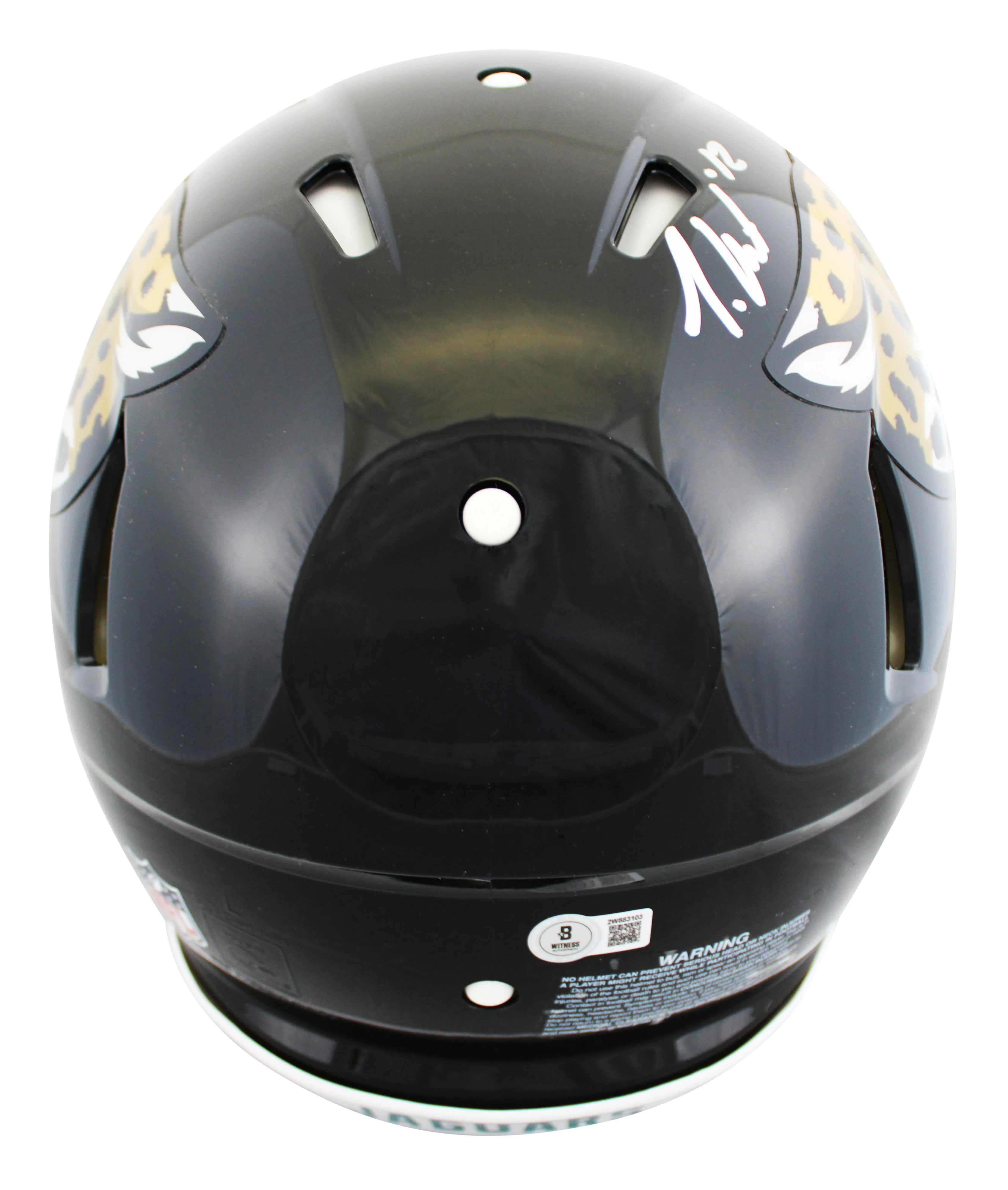 Jaguars Travis Hunter Signed Full Size Speed Proline Helmet W/ Case BAS Witness - Image 4