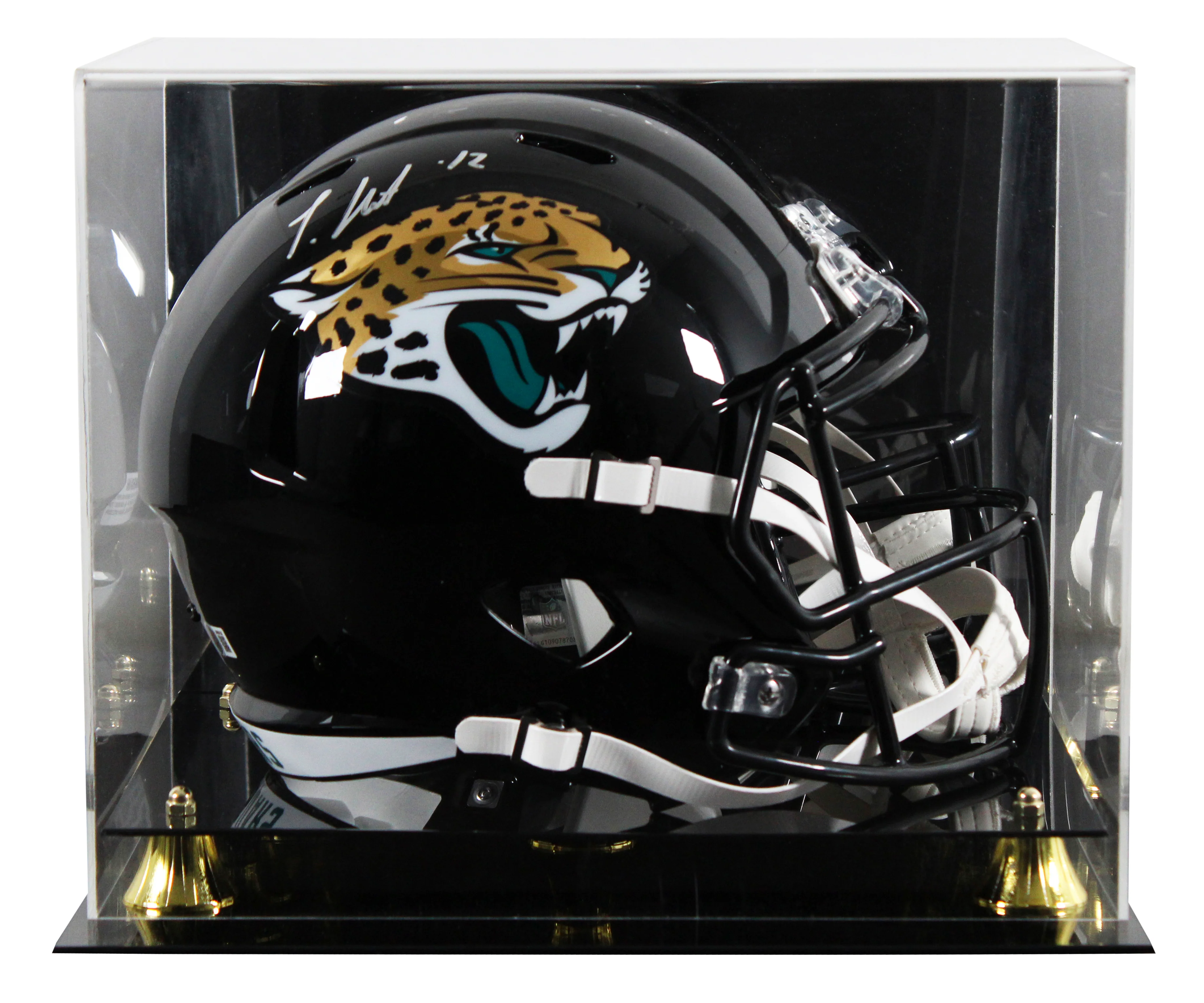 Jaguars Travis Hunter Signed Full Size Speed Rep Helmet W/ Case BAS Witnessed - Image 2