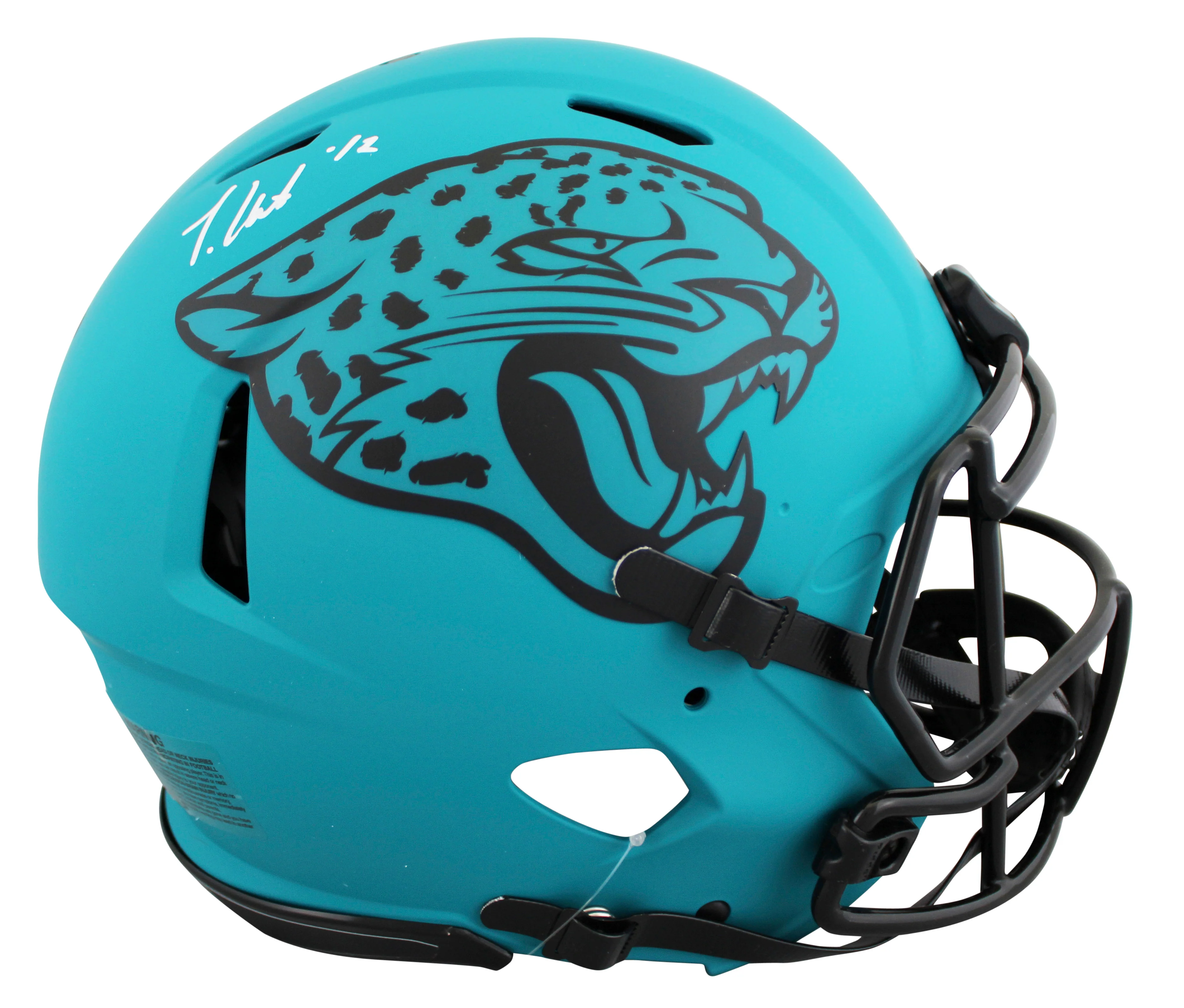 Jaguars Travis Hunter Signed Rave Full Size Speed Proline Helmet BAS Witnessed - Image 2