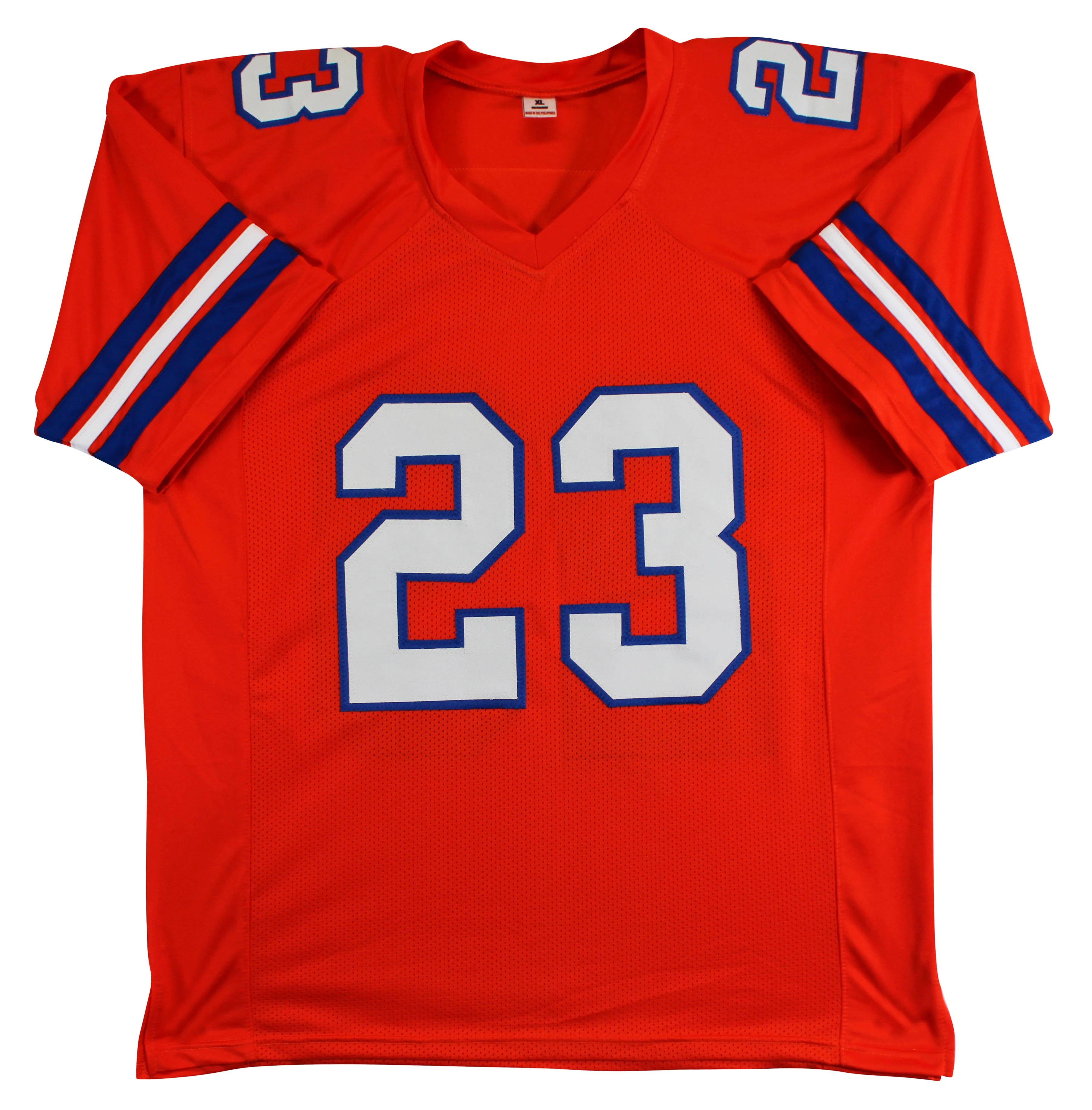Jahdae Barron Authentic Signed Orange Pro Style Jersey Autographed BAS Witnessed - Image 4