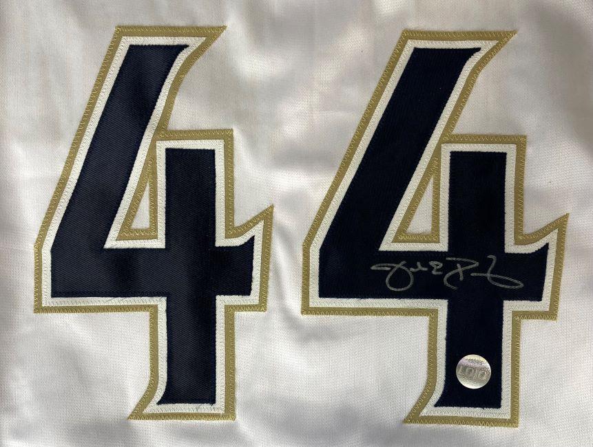 Jake Peavy San Diego Signed White Baseball Jersey Lojo Hologram - Image 2