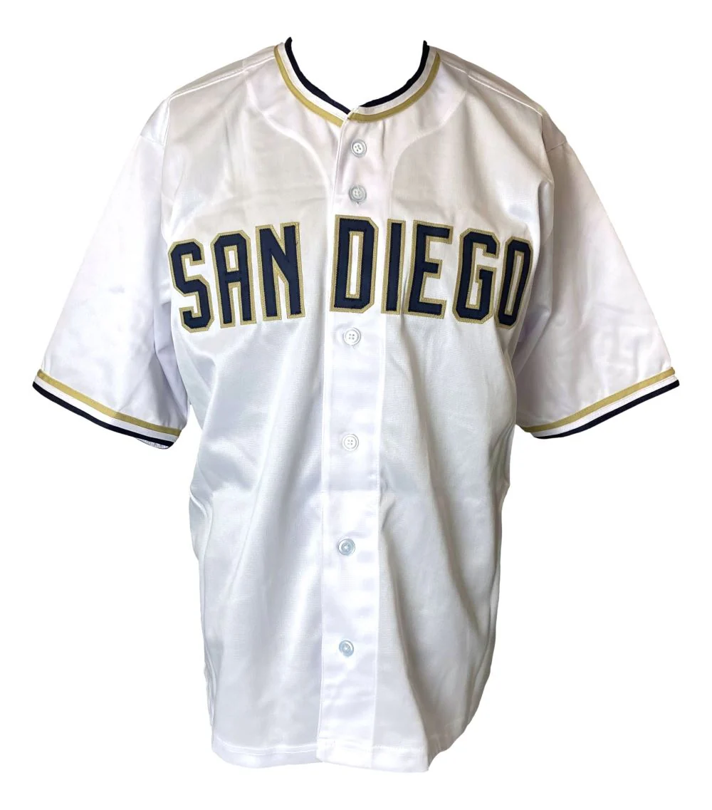 Jake Peavy San Diego Signed White Baseball Jersey Lojo Hologram - Image 3