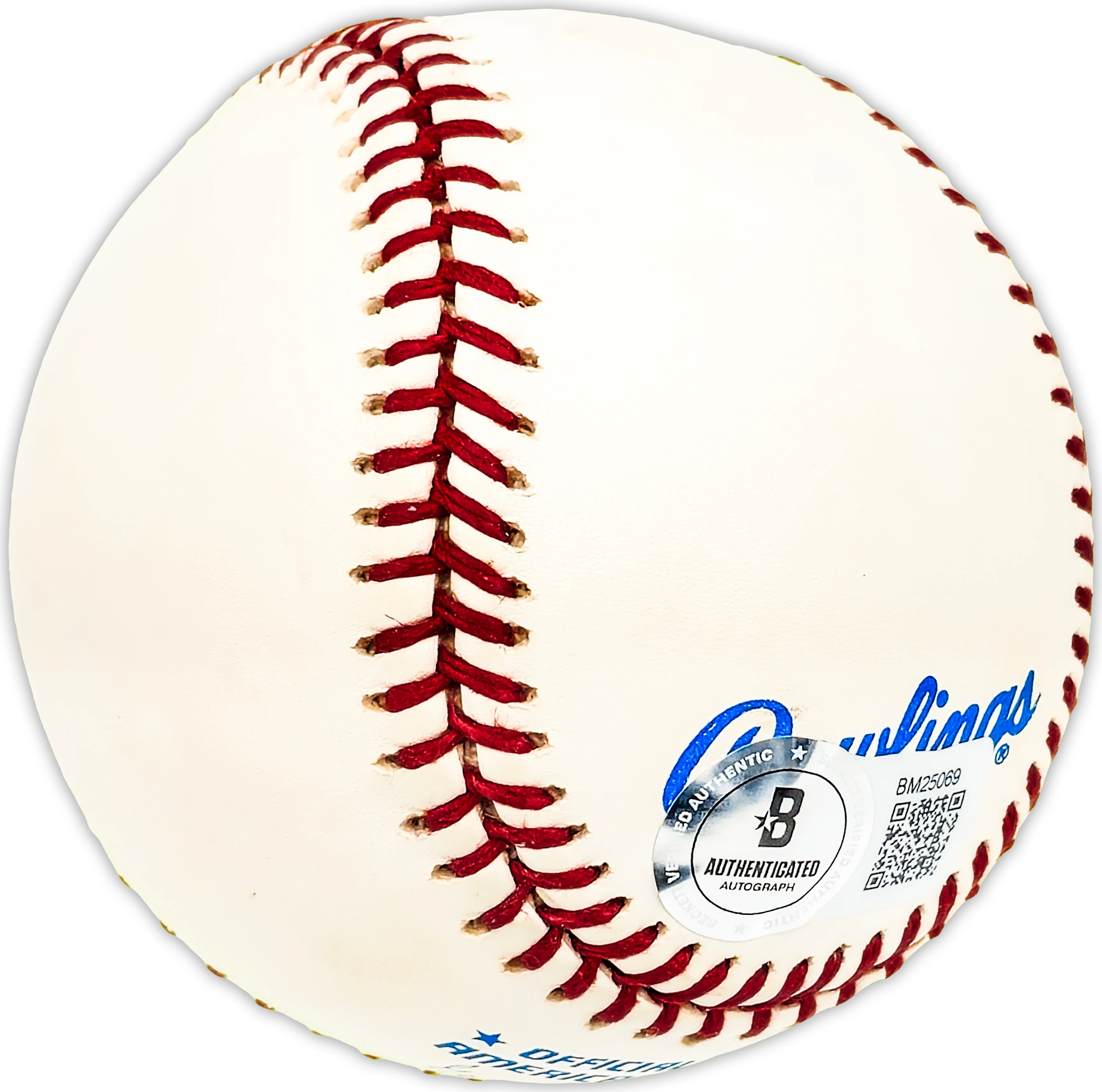 Jake Wood Autographed Official AL Baseball Detroit Tigers Beckett BAS QR #BM25069 - Image 4