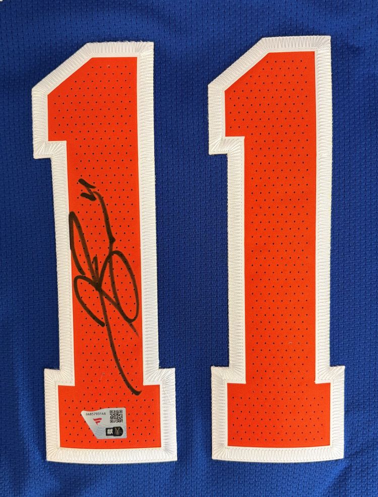 Jalen Brunson Signed New York Knicks Blue Nike Swingman Jersey Fanatics - Image 2