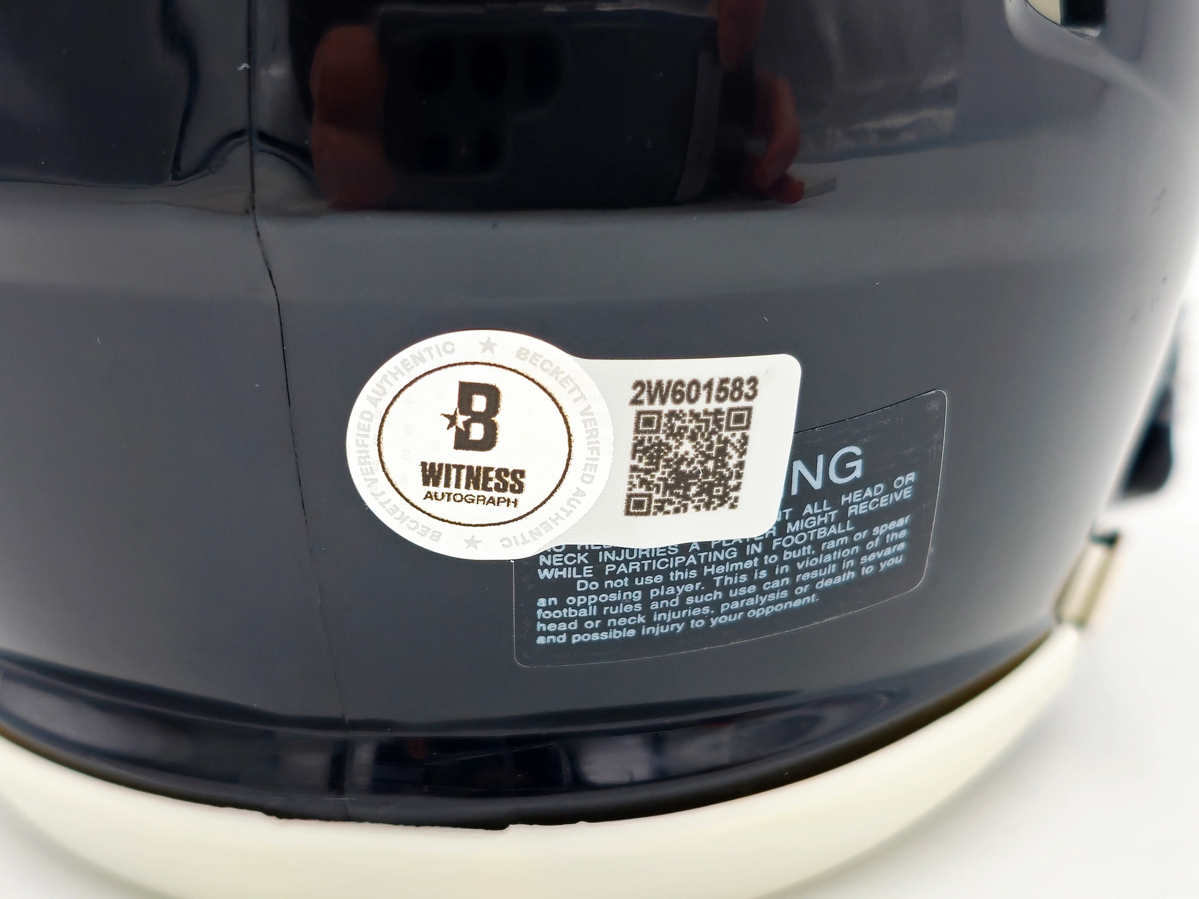 Jalen Carter Autographed Philadelphia Eagles 2022 Alternate Black Speed Mini Helmet Beckett BAS Witness Stock #238569 - Image 5