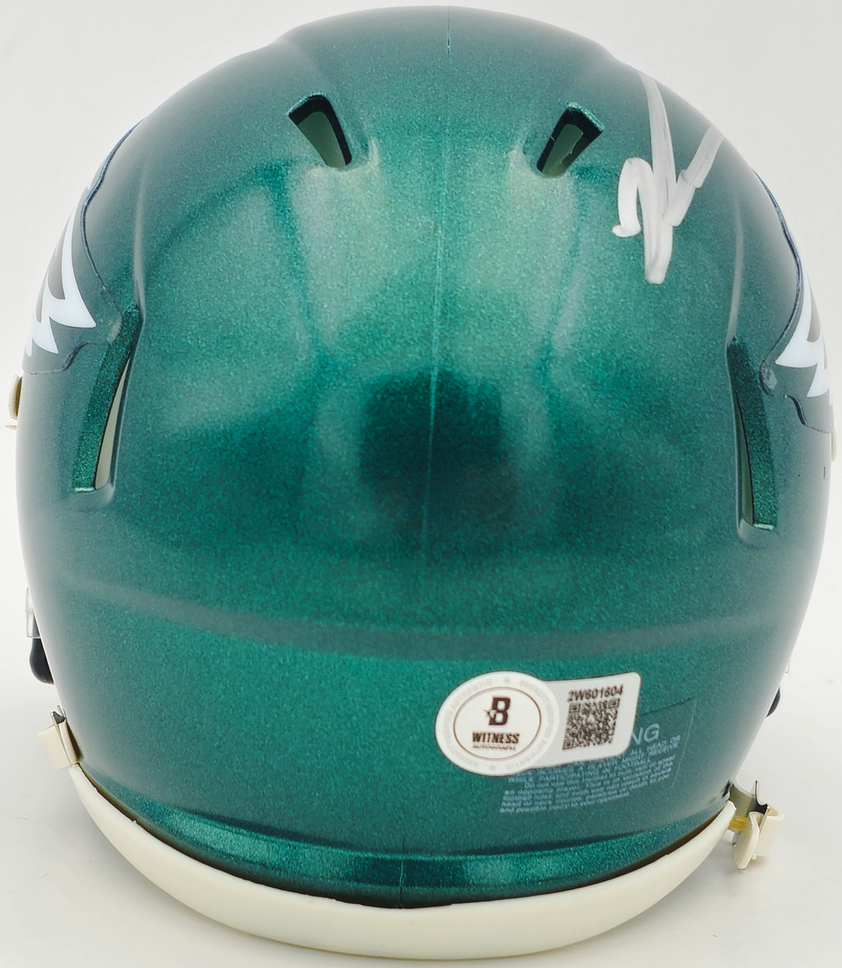 Jalen Carter Autographed Philadelphia Eagles Green Speed Mini Helmet Beckett BAS Witness Stock #238567 - Image 4