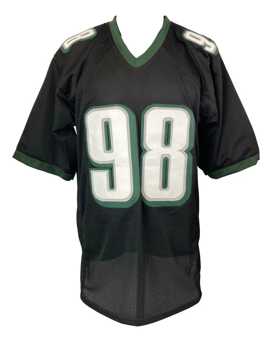 Jalen Carter Philadelphia Signed Black Football Jersey BAS - Image 3