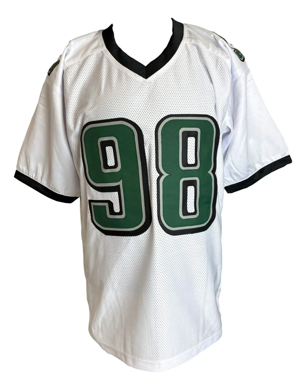 Jalen Carter Philadelphia Signed White Football Jersey JSA QR Hologram - Image 3