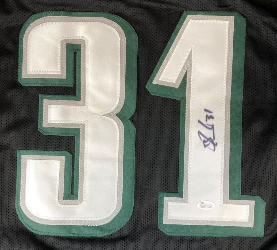 Jalen Mills Philadelphia Signed Black Football Jersey JSA ITP - Image 2