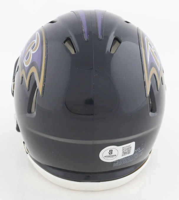 Jamal Lewis Signed Ravens Mini Helmet - Beckett - Image 2