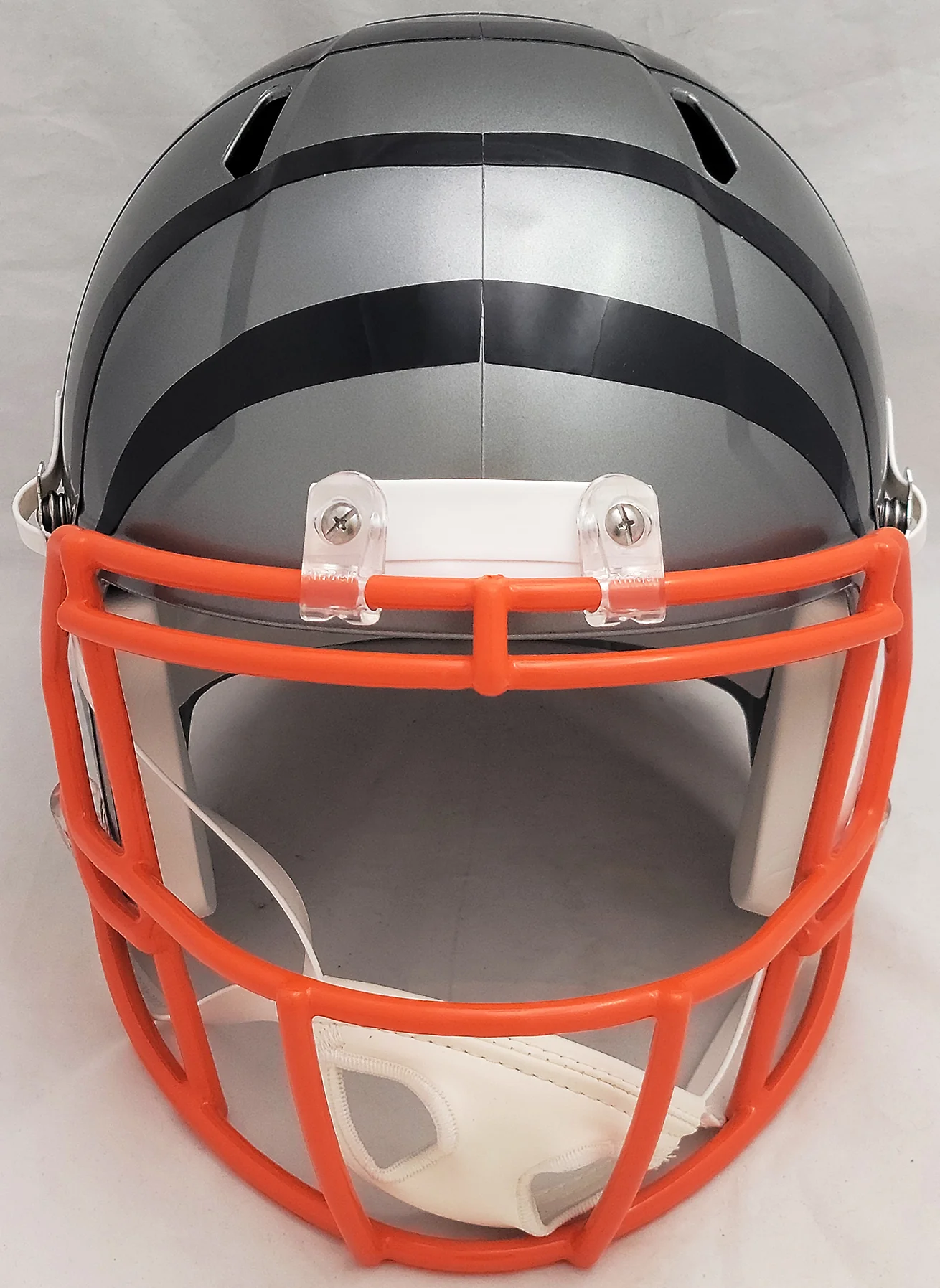 Ja'Marr Chase Autographed Cincinnati Bengals AMP Gray Full Size Replica Speed Helmet Beckett BAS QR #WU15505 - Image 5