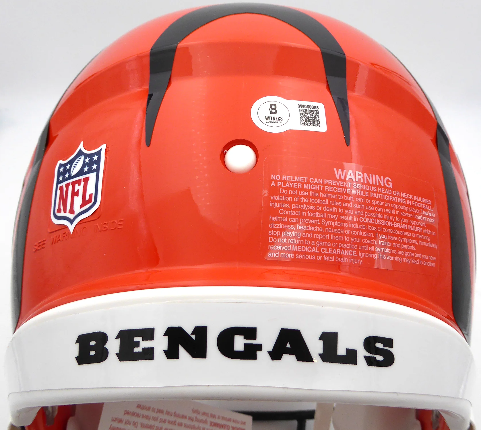 Ja'Marr Chase Autographed Cincinnati Bengals Full Size Authentic Helmet Beckett BAS Witness #3W056085 - Image 5