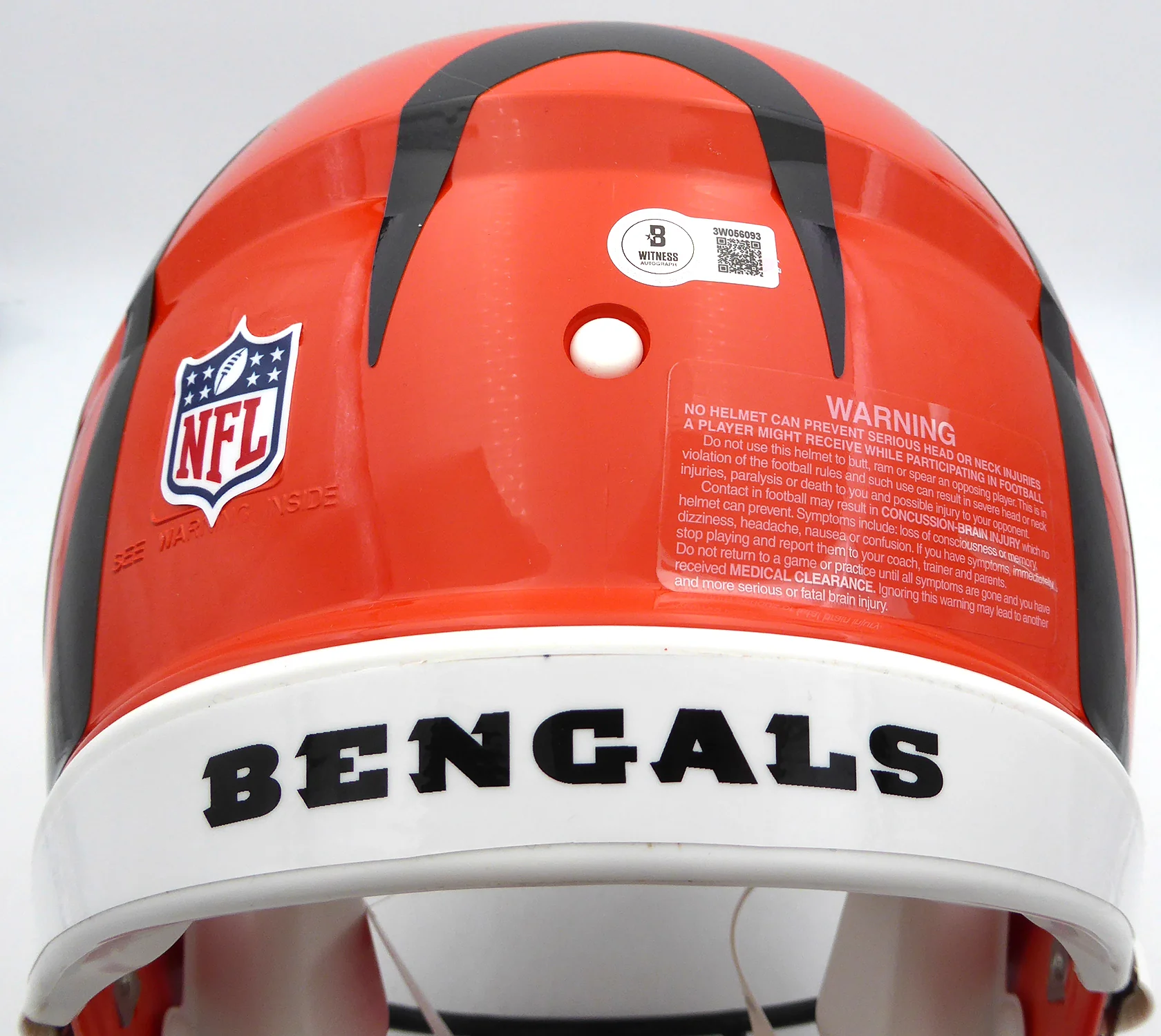 Ja'Marr Chase Autographed Cincinnati Bengals Full Size Authentic Helmet Beckett BAS Witness #3W056093 - Image 5