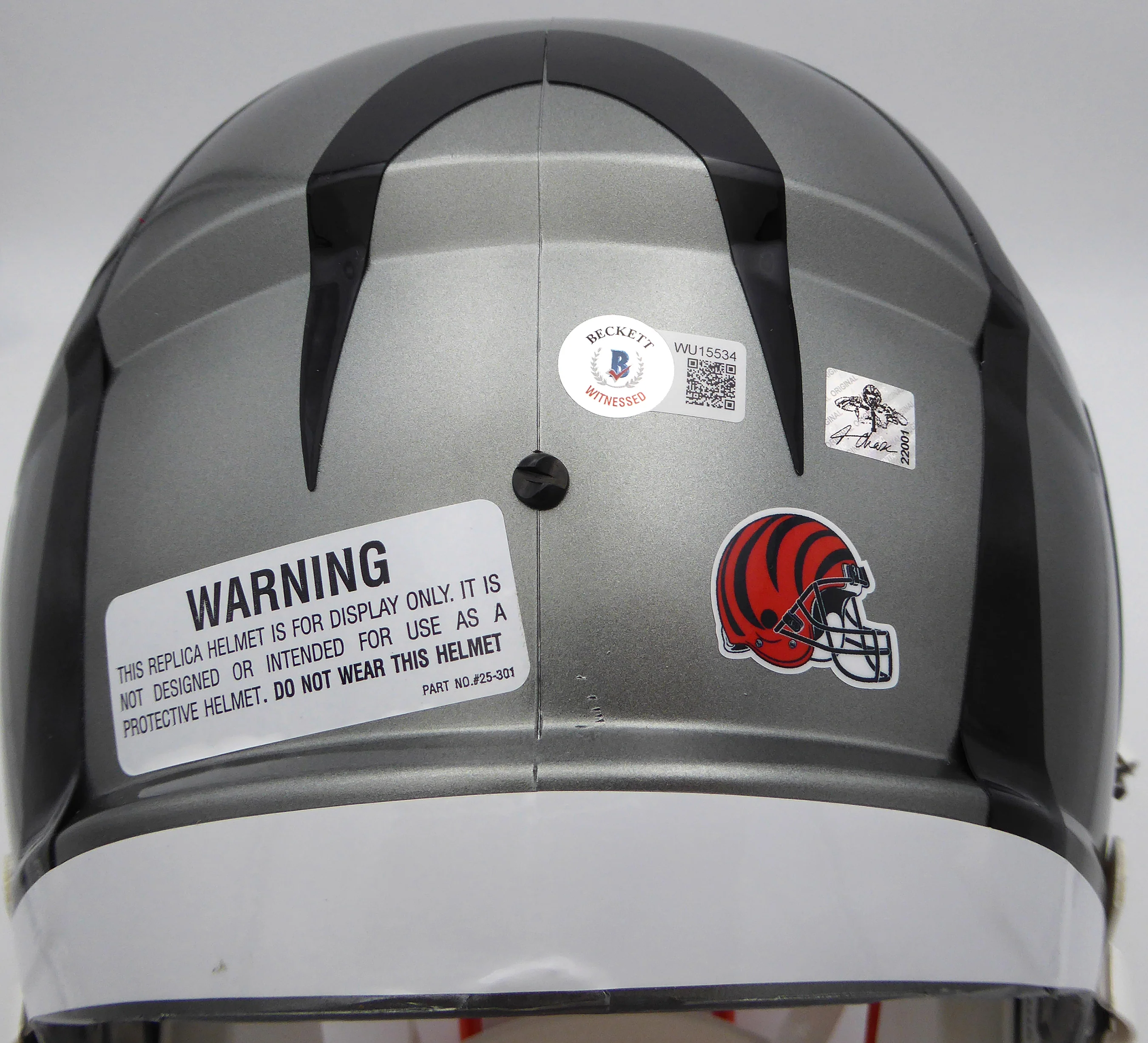 Ja'Marr Chase Autographed Flash Speed Replica Full Size Helmet Cincinnati Bengals Beckett BAS Witness #WU15534 - Image 5