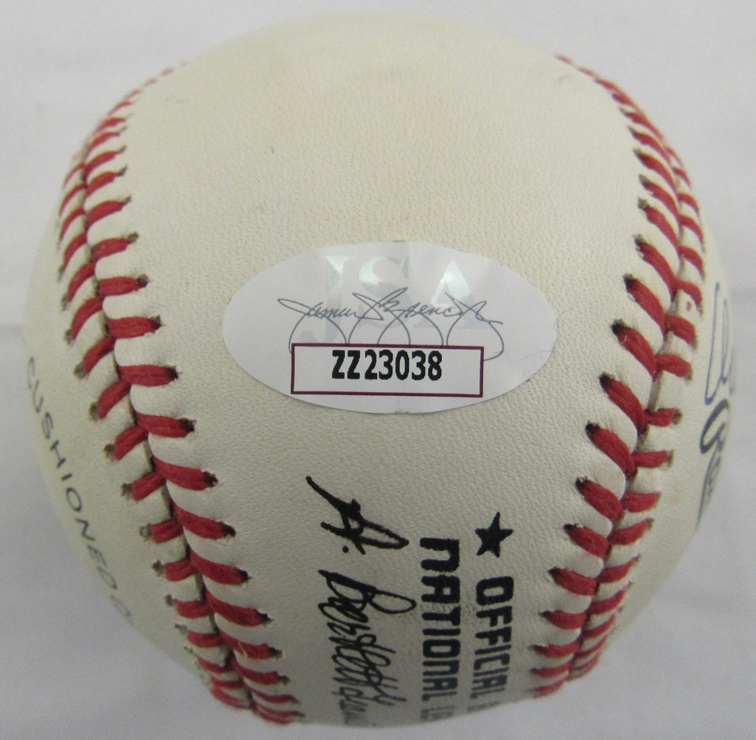 Bart Giamatti Orlando Cepeda Signed Auto Rawlings Baseball JSA LOA ZZ23038 - Image 7