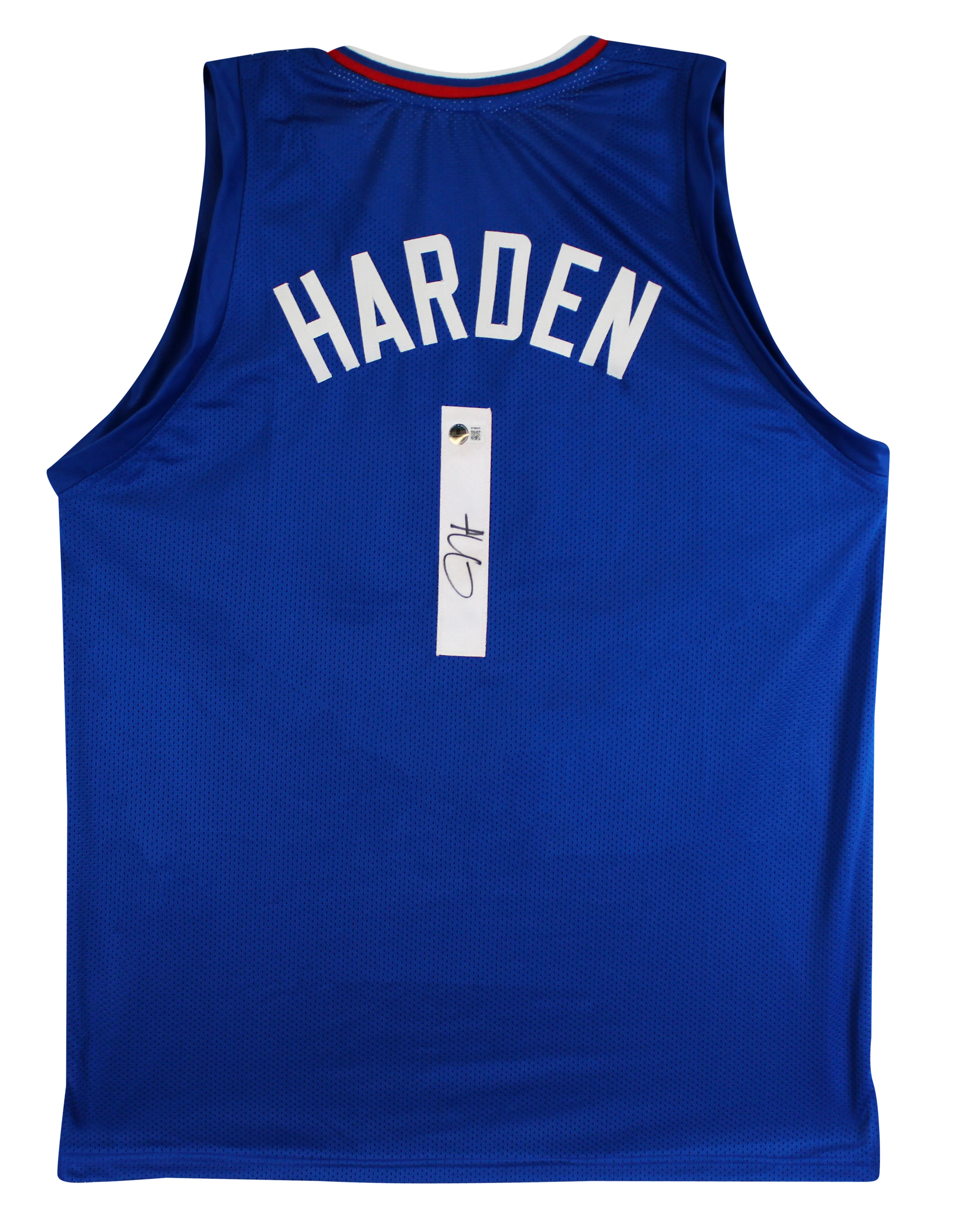James Harden Authentic Signed Blue Pro Style Jersey Autographed BAS - Image 2