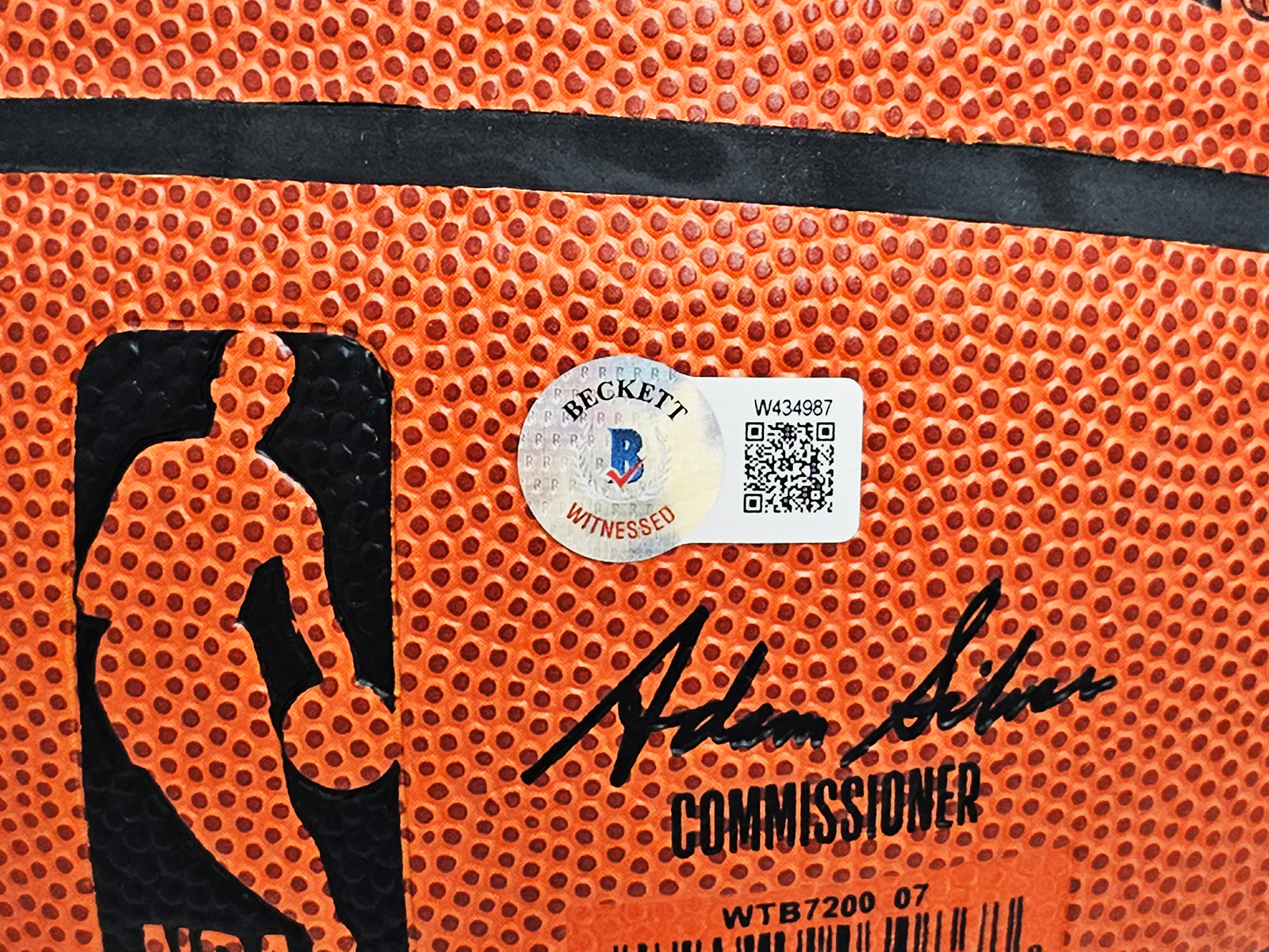 James Harden Autographed Authentic Indoor/Outdoor Basketball Rockets, 76ers, Thunder Beckett BAS Witness Stock #214076 - Image 4
