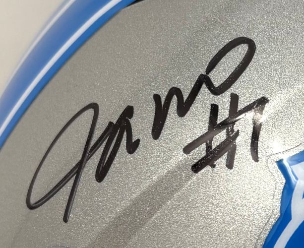 Jameson Williams Signed Detroit Lions Full Size Speed Replica Helmet BAS ITP - Image 2