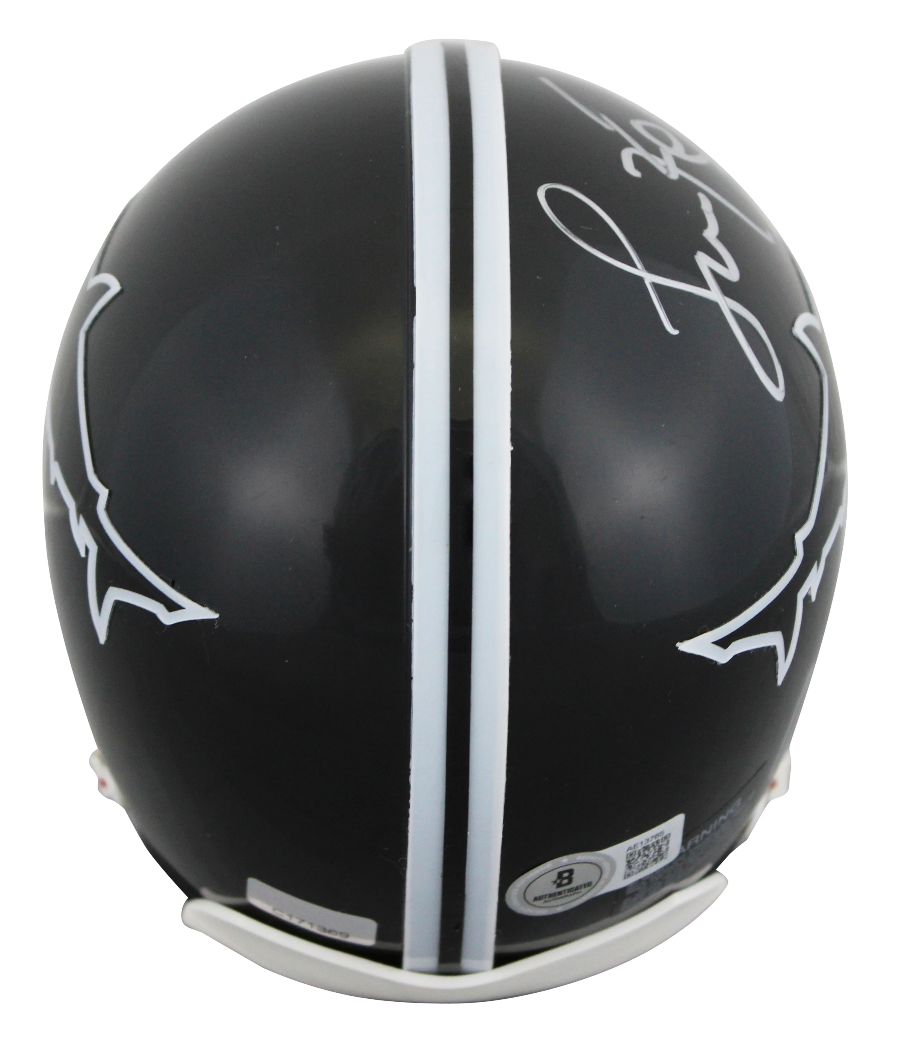 Jamie Foxx & Al Pacino Any Given Sunday Signed Sharks Mini Helmet BAS #AE13765 - Image 3