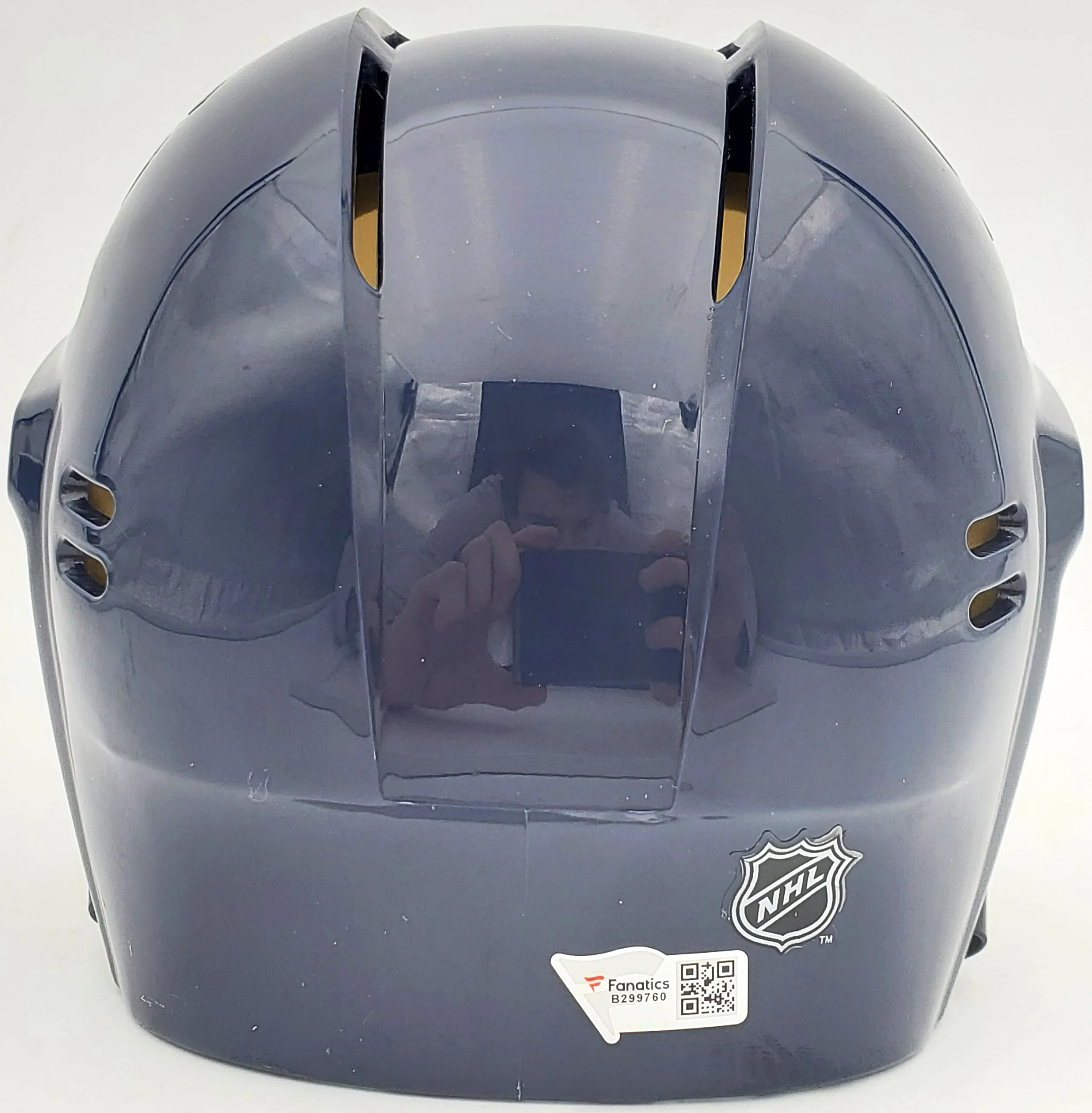 Jamie Oleksiak Autographed Seattle Kraken Blue Mini Helmet Fanatics Holo Stock #200298 - Image 3