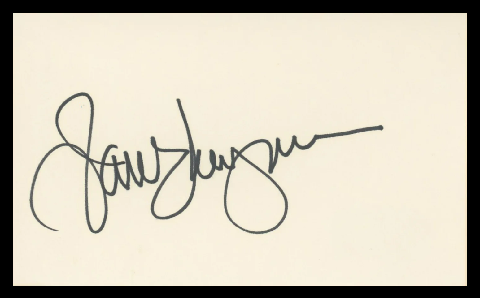 Jane Wyman Johnny Belinda Authentic Signed 3x5 Index Card BAS #BV59063 - Image 2