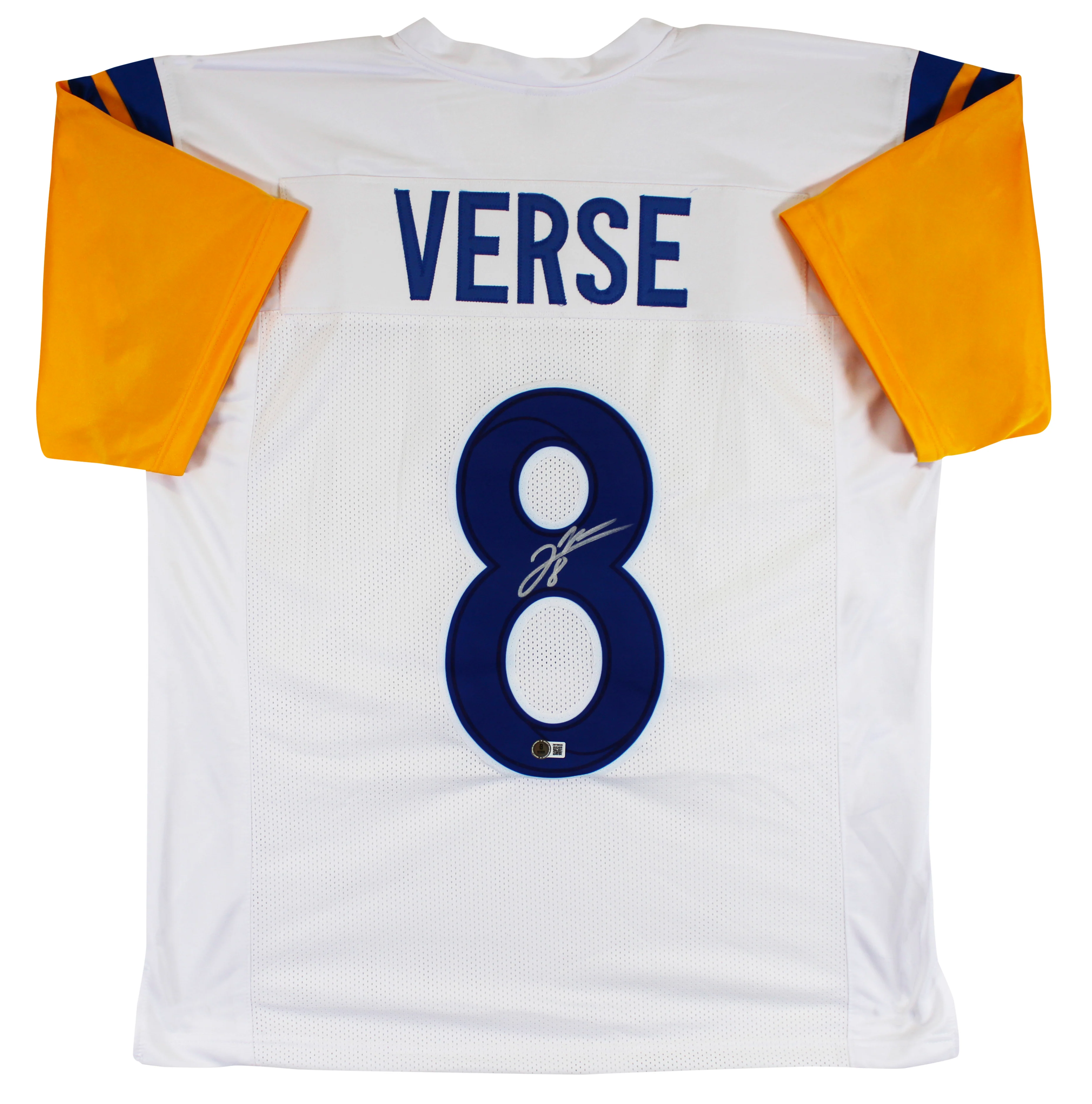 Jared Verse Authentic Signed White Pro Style Jersey Autographed BAS Witnessed - Image 2