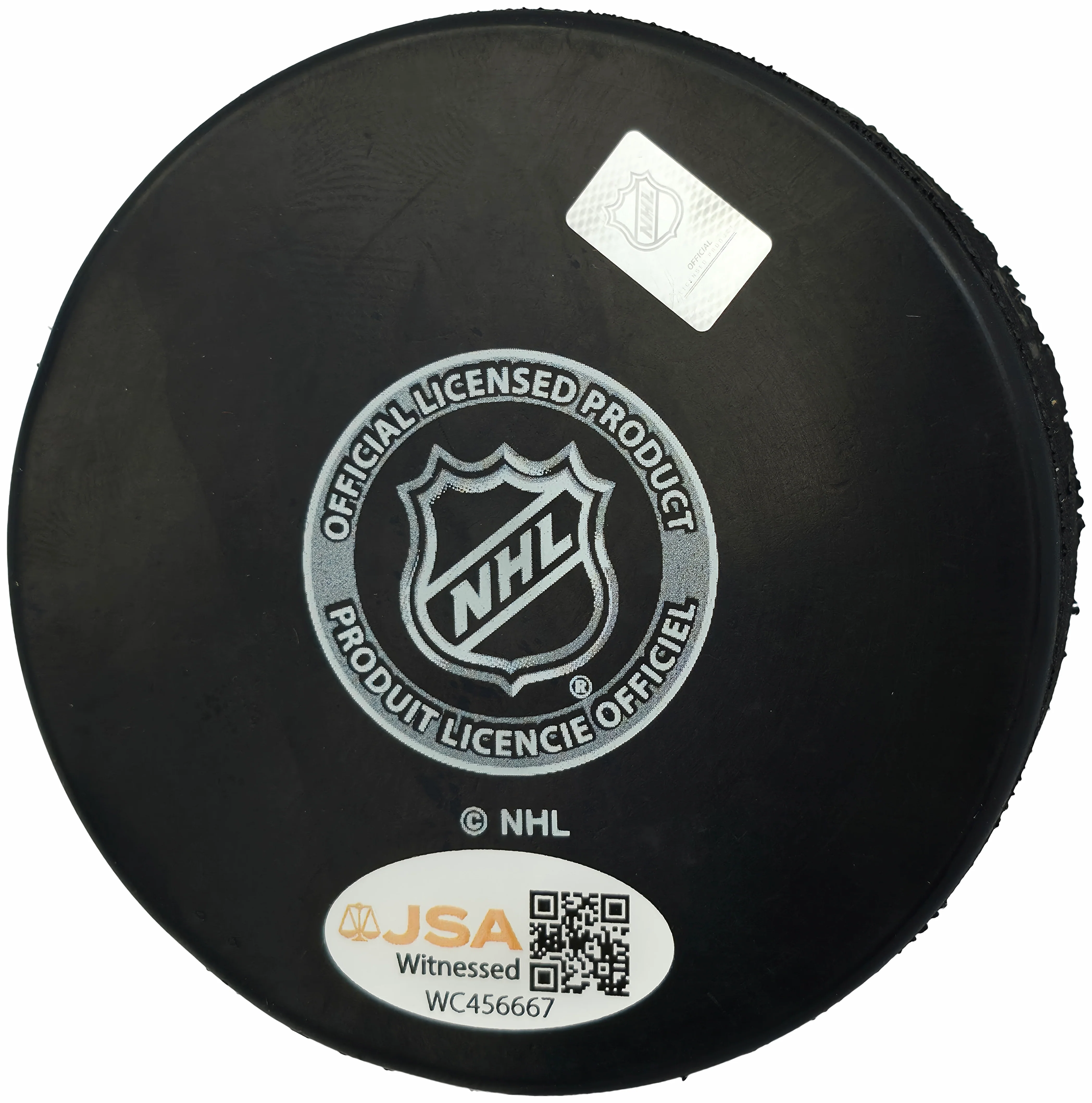 Jaromir Jagr Autographed Official Pittsburgh Penguins Logo Hockey Puck JSA Witness Stock #262092 - Image 2