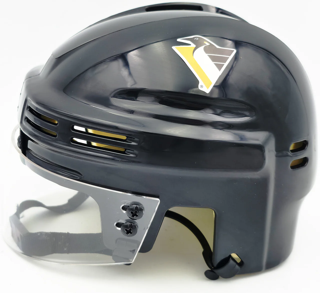 Jaromir Jagr Autographed Pittsburgh Penguins Black Mini Helmet JSA Witness Stock #262095 - Image 5