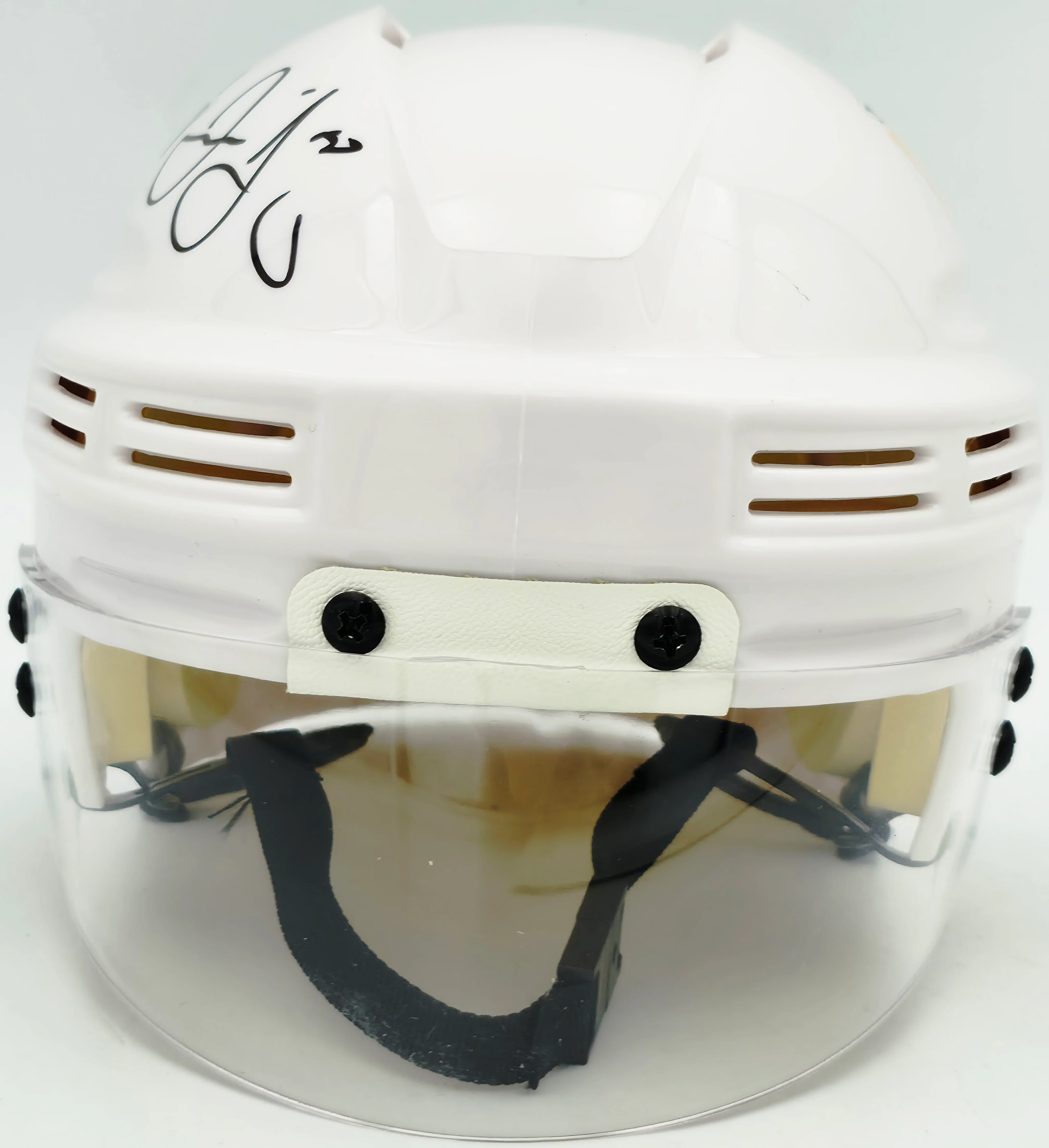 Jaromir Jagr Autographed Pittsburgh Penguins White Mini Helmet JSA Witness Stock #262094 - Image 4