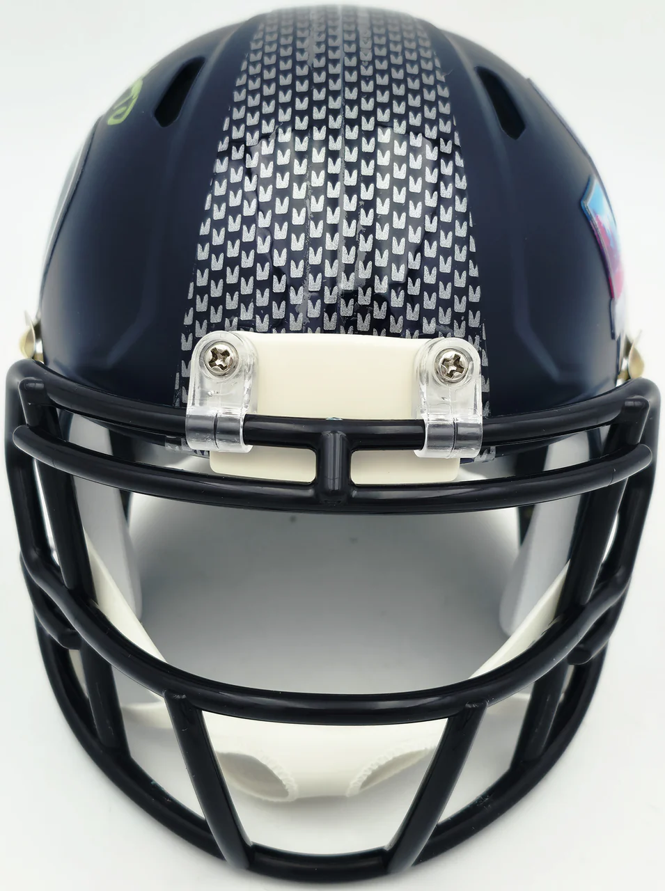 Jarran Reed Autographed Seattle Seahawks Blue Super Bowl LX Champions Logo Speed Mini Helmet MCS Holo Stock #262433 - Image 4