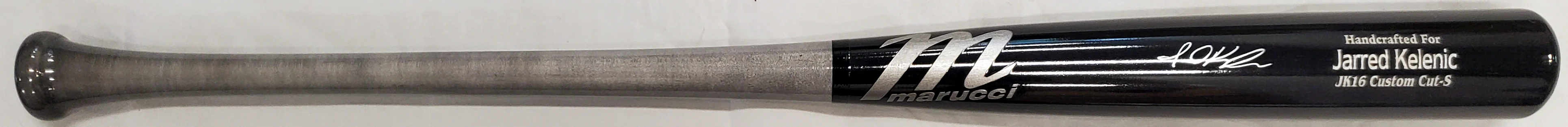 Jarred Kelenic Autographed Black Marucci Game Model Bat Atlanta Braves Beckett BAS Stock #191544 - Image 3
