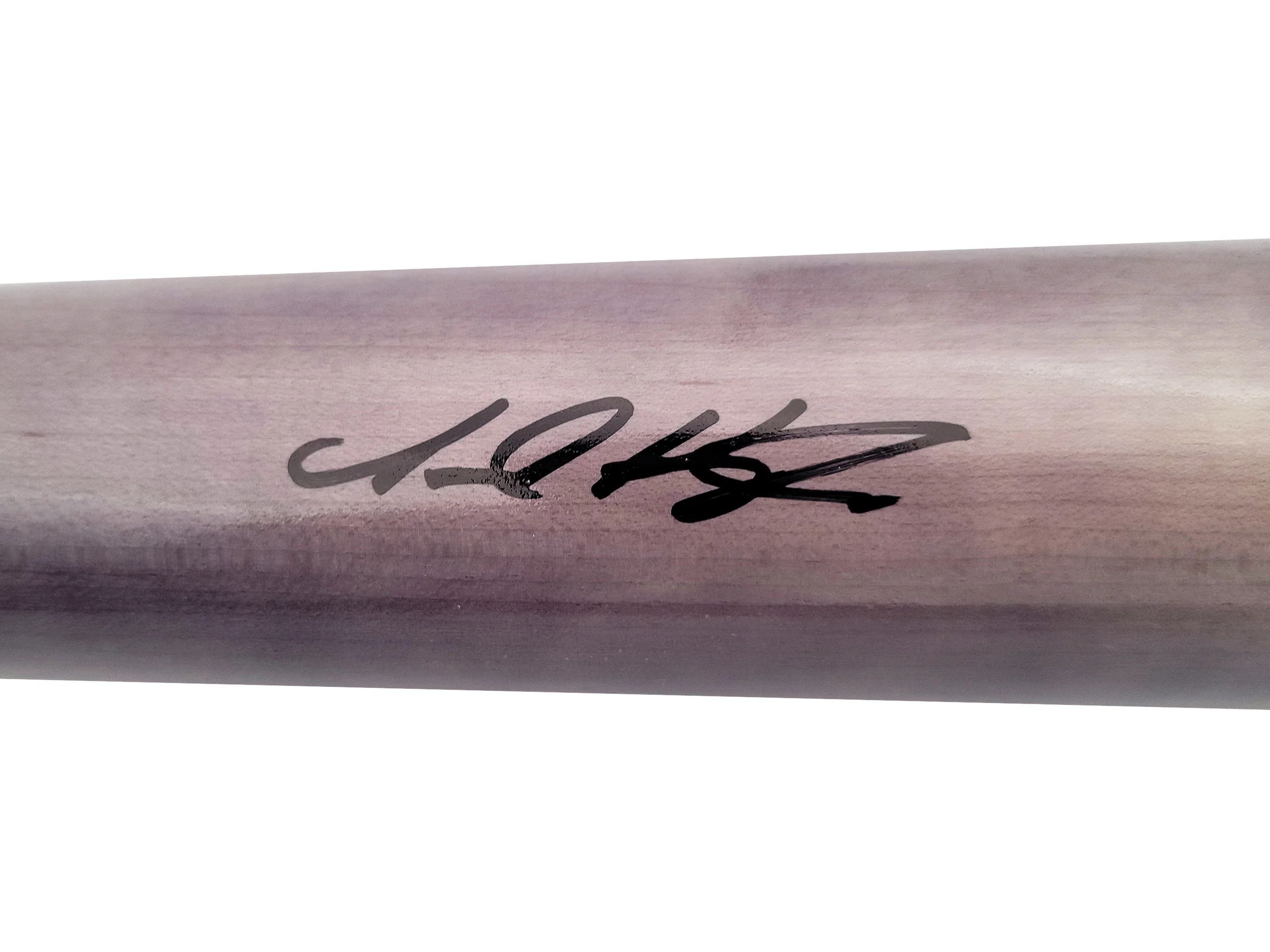 Jarred Kelenic Autographed Gray Chandler Game Model Bat Atlanta Braves Beckett BAS QR Stock #203535 - Image 4