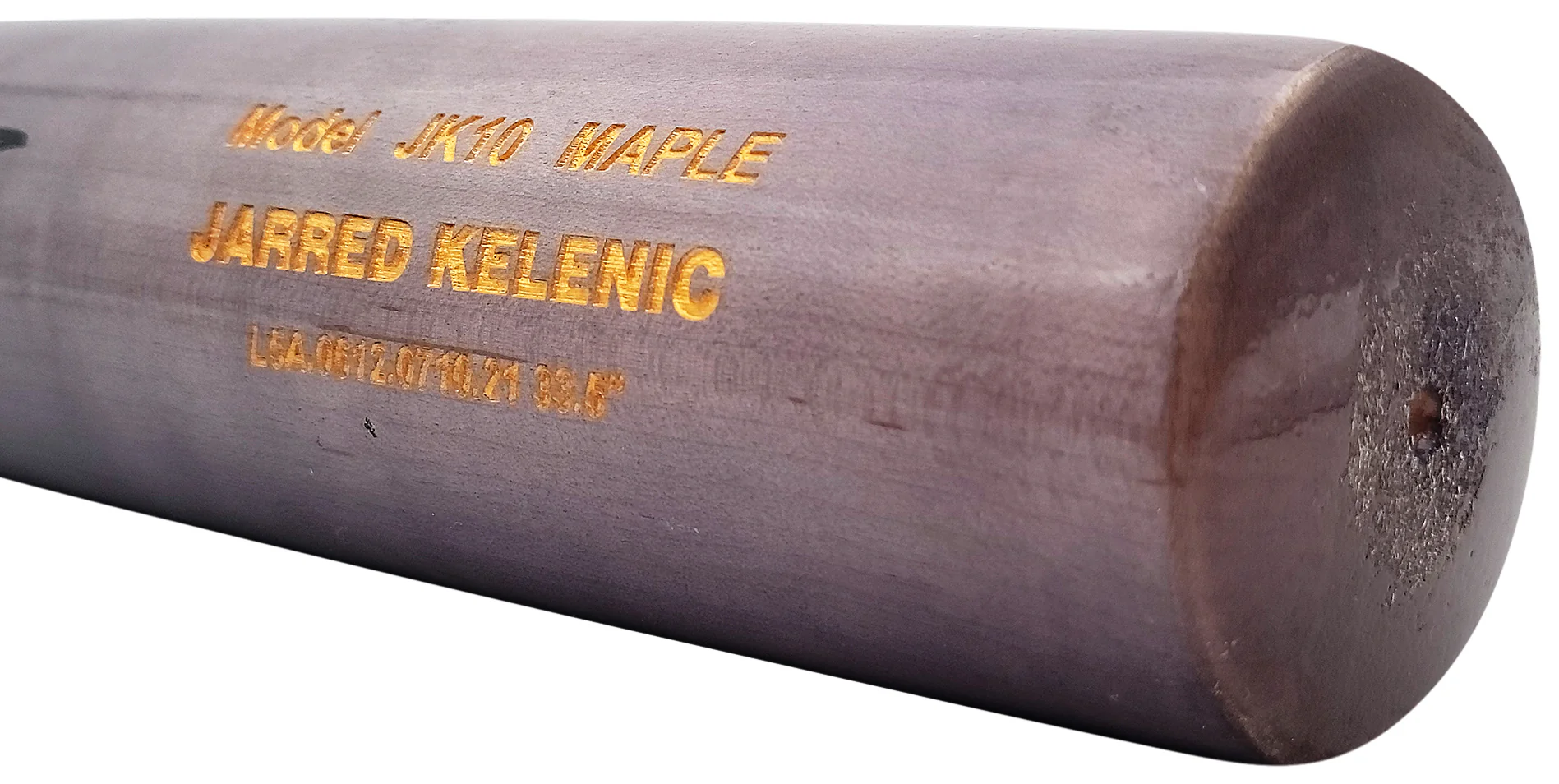 Jarred Kelenic Autographed Gray Chandler Game Model Bat Atlanta Braves Beckett BAS QR Stock #203535 - Image 5
