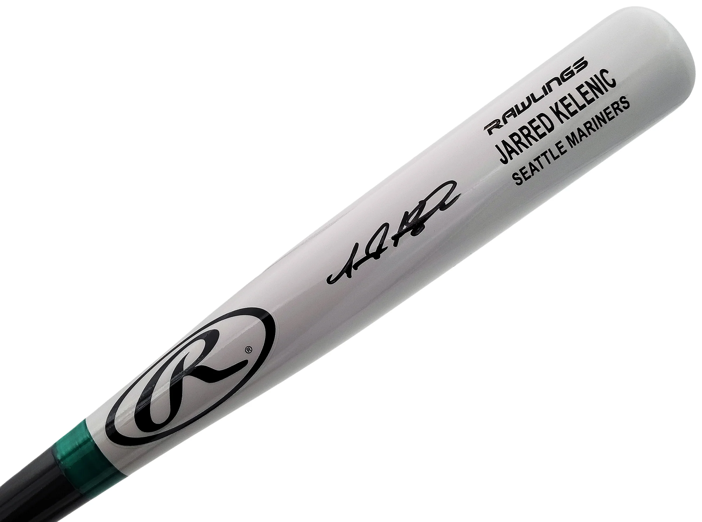 Jarred Kelenic Autographed Gray Rawlings Game Model Bat Seattle Mariners Beckett BAS QR Stock #203538 - Image 2