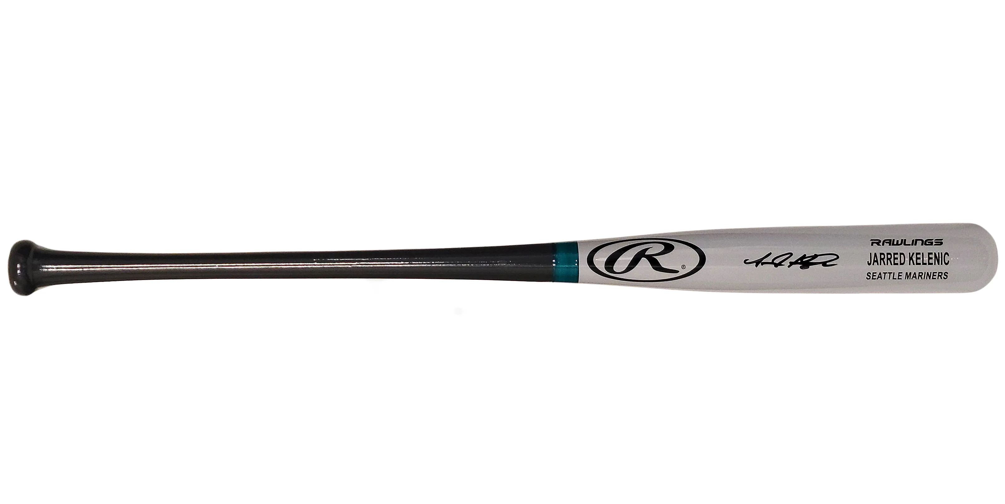 Jarred Kelenic Autographed Gray Rawlings Game Model Bat Seattle Mariners Beckett BAS QR Stock #203538 - Image 3