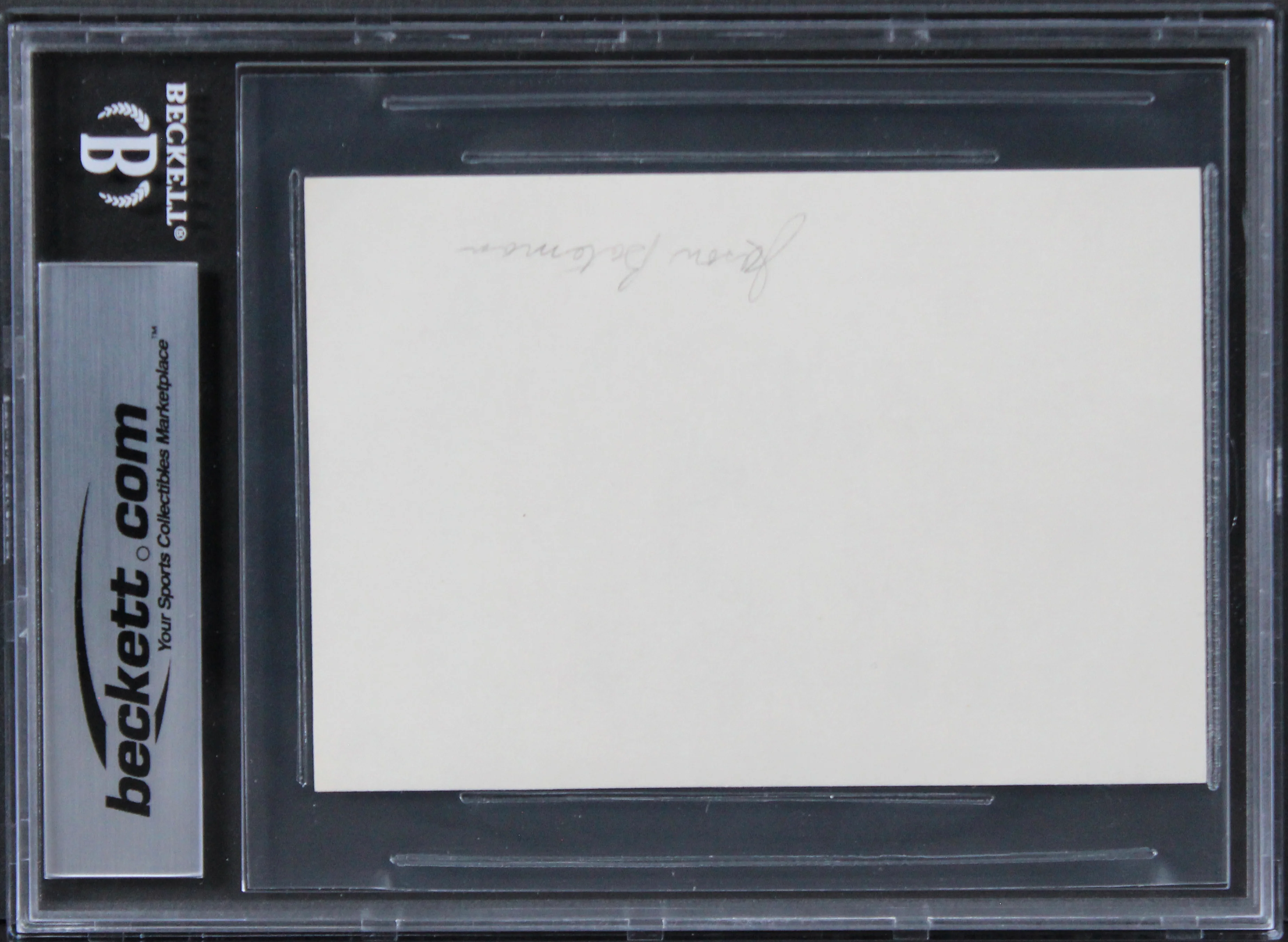 Jason Bateman Ozark Authentic Signed 3x5 Index Card Autographed BAS Slabbed - Image 3