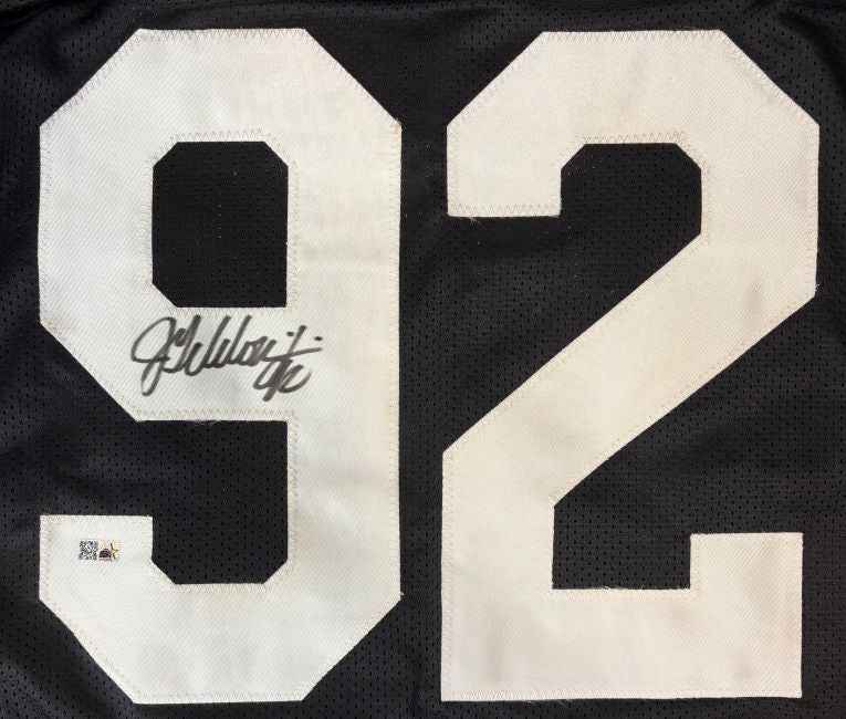 Jason Gildon Pittsburgh Signed Black Football Jersey Sports Integrity - Image 2