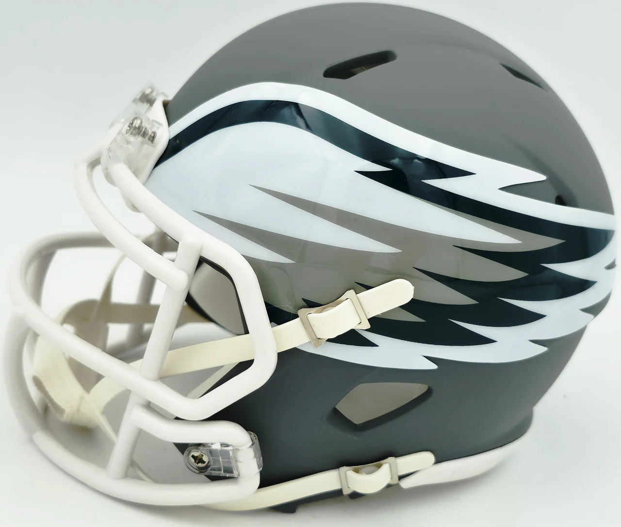 Jason Kelce Autographed Philadelphia Eagles AMP Gray Speed Mini Helmet PSA/DNA ITP Stock #262335 - Image 4