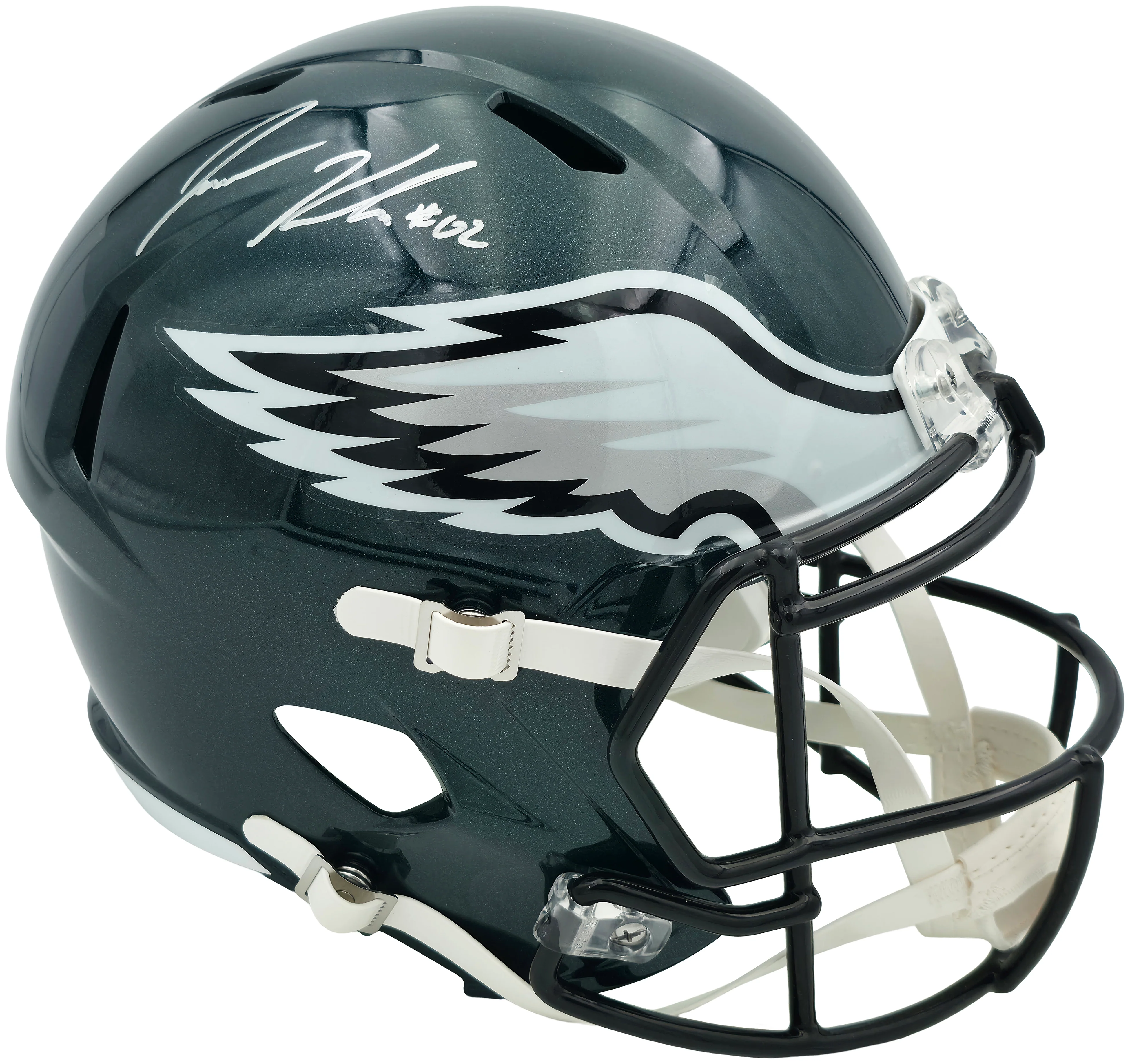 Jason Kelce Autographed Philadelphia Eagles Green Full Size Speed Replica Helmet PSA/DNA ITP Stock #262326