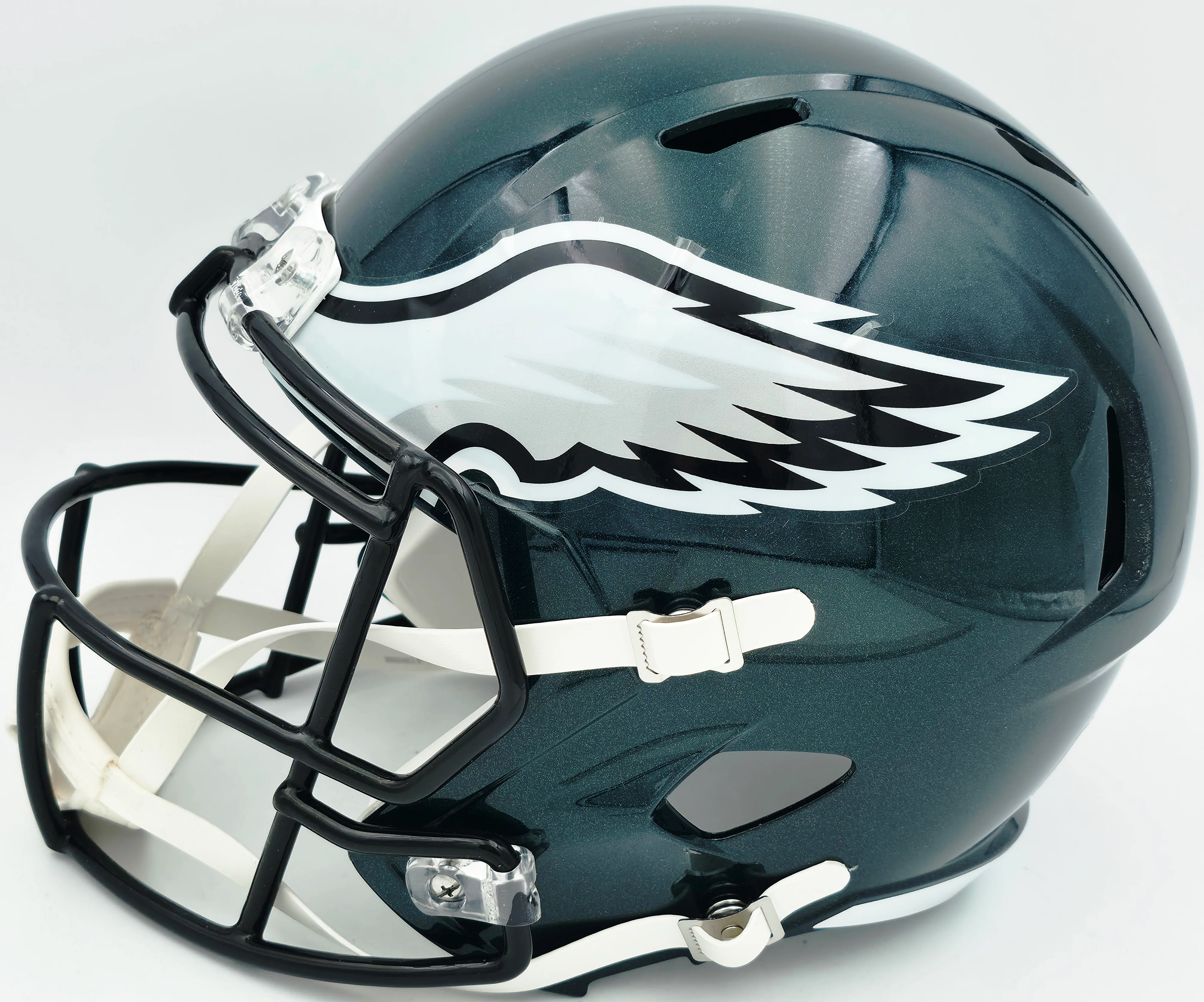 Jason Kelce Autographed Philadelphia Eagles Green Full Size Speed Replica Helmet PSA/DNA ITP Stock #262326 - Image 4