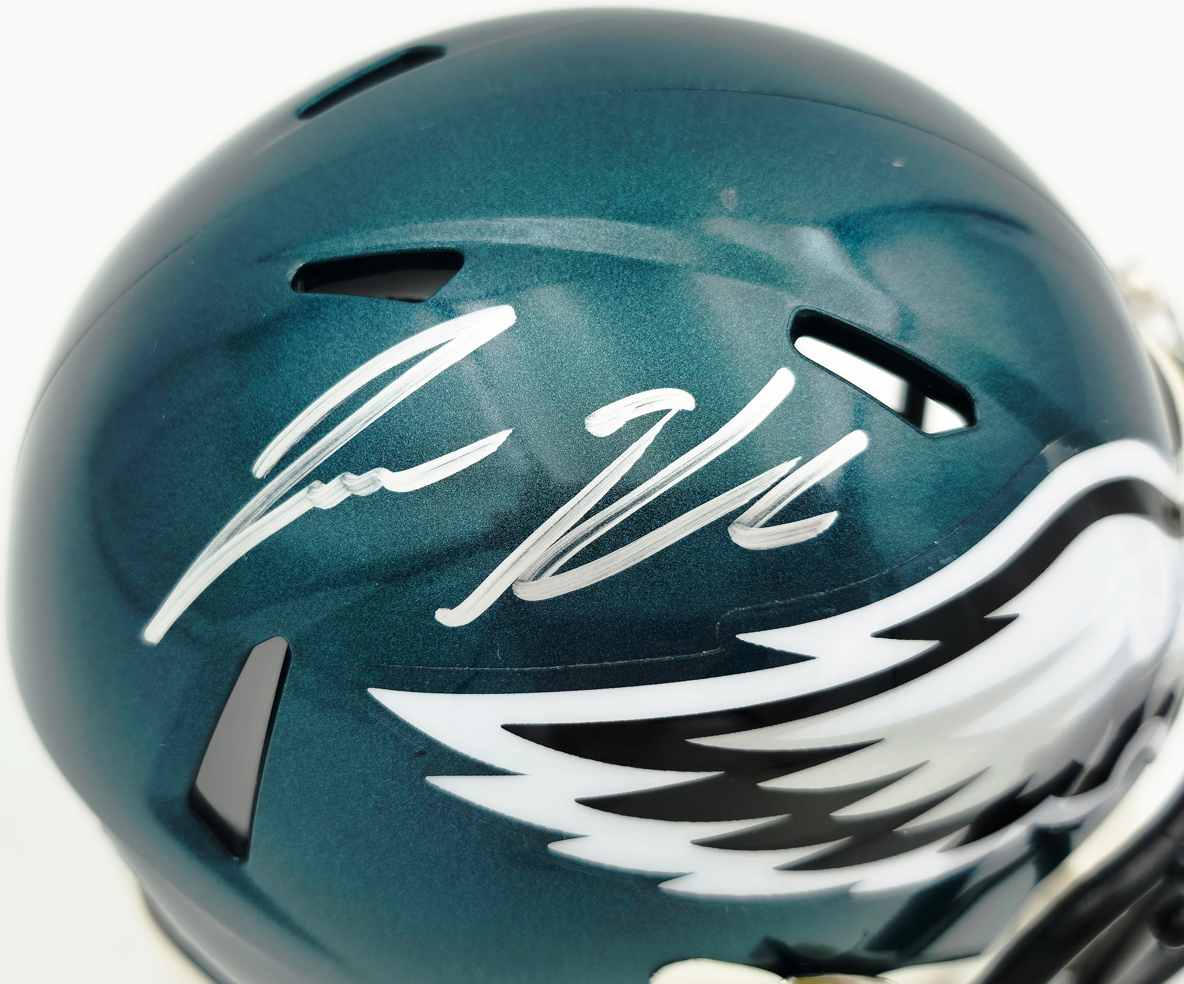 Jason Kelce Autographed Philadelphia Eagles Green Speed Mini Helmet PSA/DNA ITP Stock #262330 - Image 2