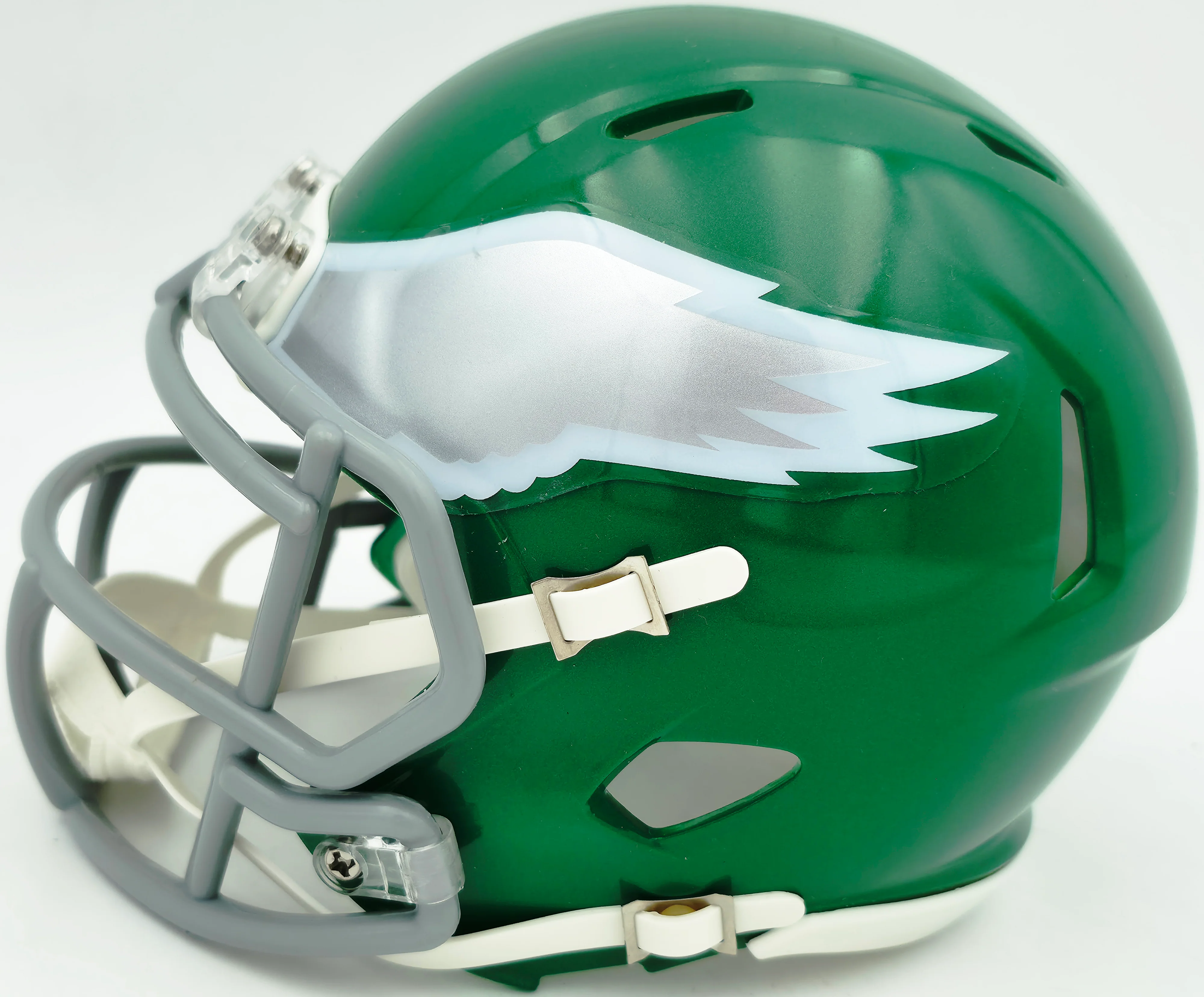 Jason Kelce Autographed Philadelphia Eagles Kelly Green 2023 Alternate Speed Mini Helmet PSA/DNA ITP Stock #262333 - Image 4