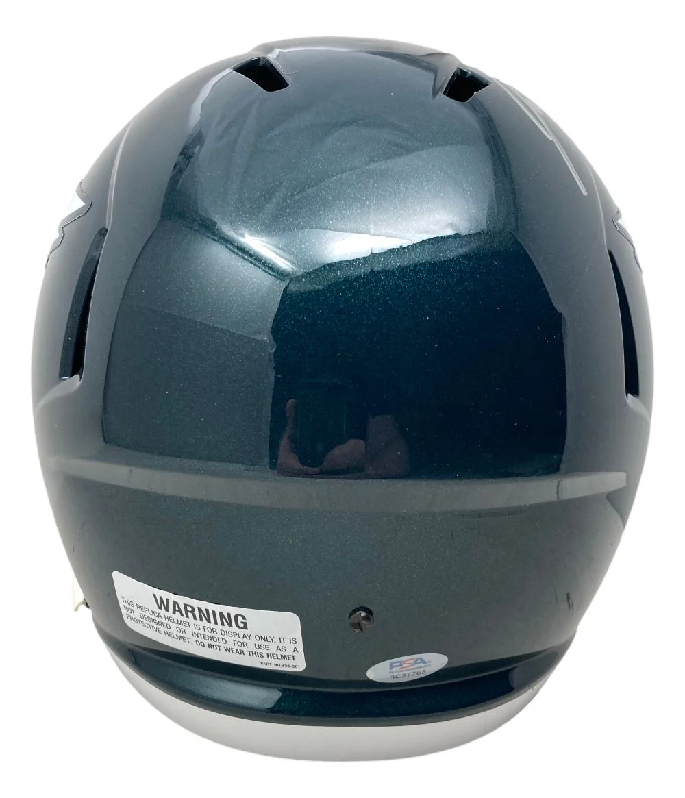 Jason Kelce Signed Philadelphia Eagles FS Speed Replica Helmet PSA ITP Hologram - Image 2