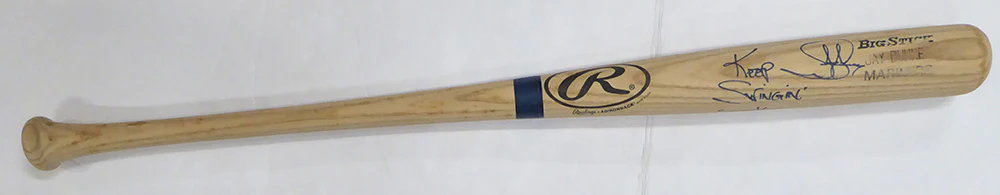 Jay Buhner Autographed 1998 Game Issued Rawlings Bat Seattle Mariners "Keep Swinging" Beckett BAS QR #BU87139 - Image 5